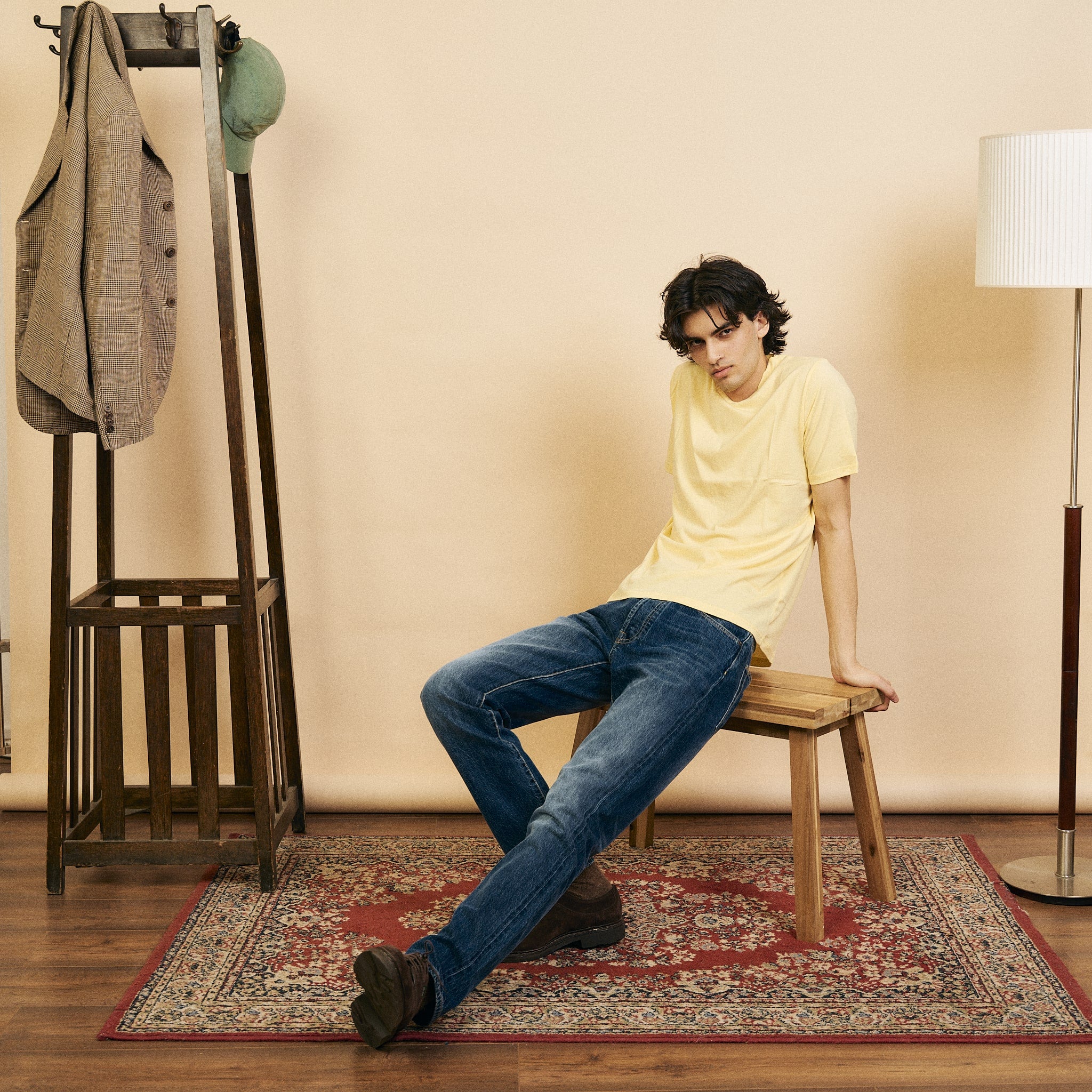 Burrows & Hare Organic Egyptian Cotton T-Shirt - Yellow