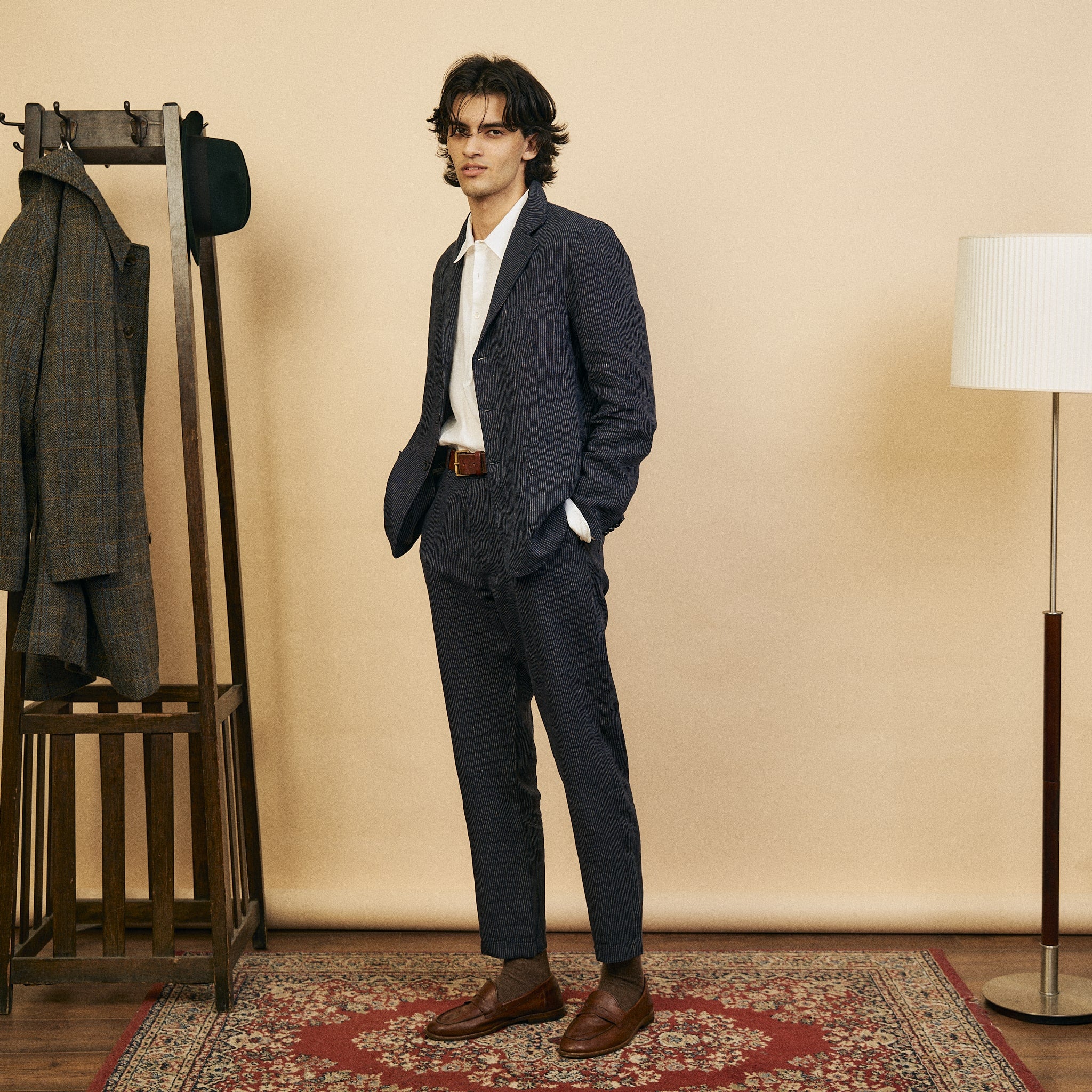 Stripe Navy Blazer & Trousers