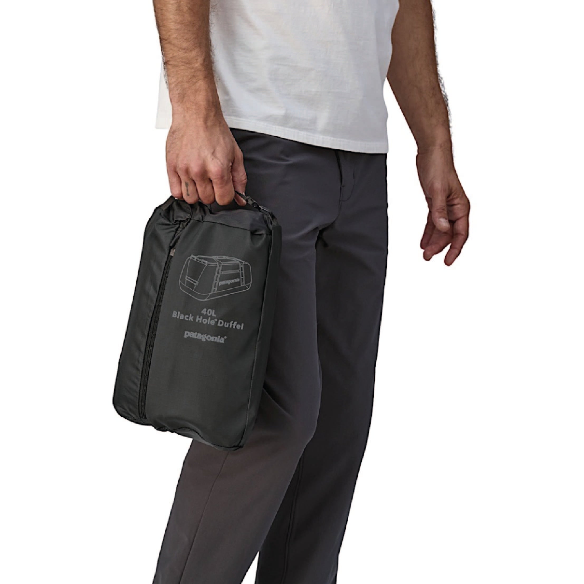 Black Hole Duffel 40L - Smoulder Blue w/Amanita Red