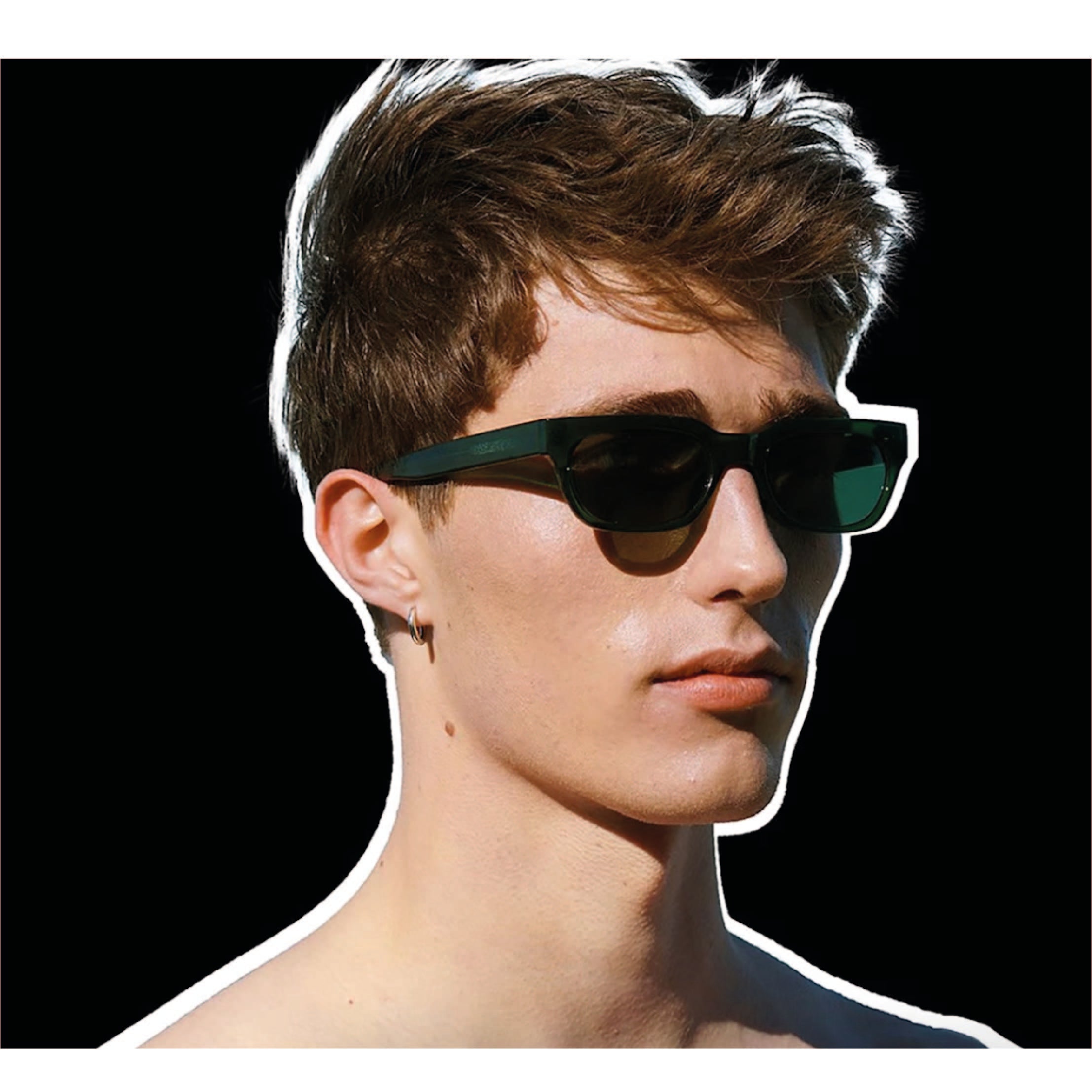 Bror - Dark Green Transparent