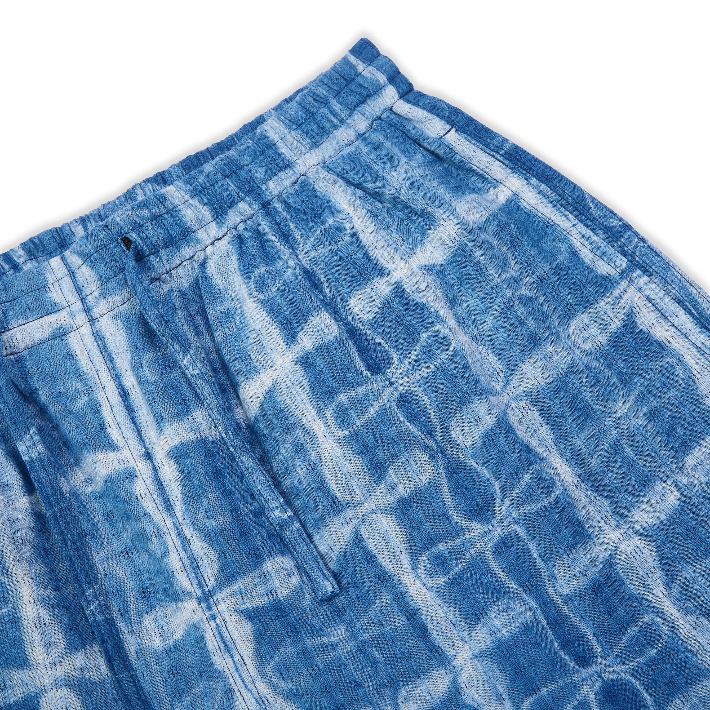 Handmade Kardo Olbia Drawstring Shorts, Shibori Indigo dyed, 100% cotton.