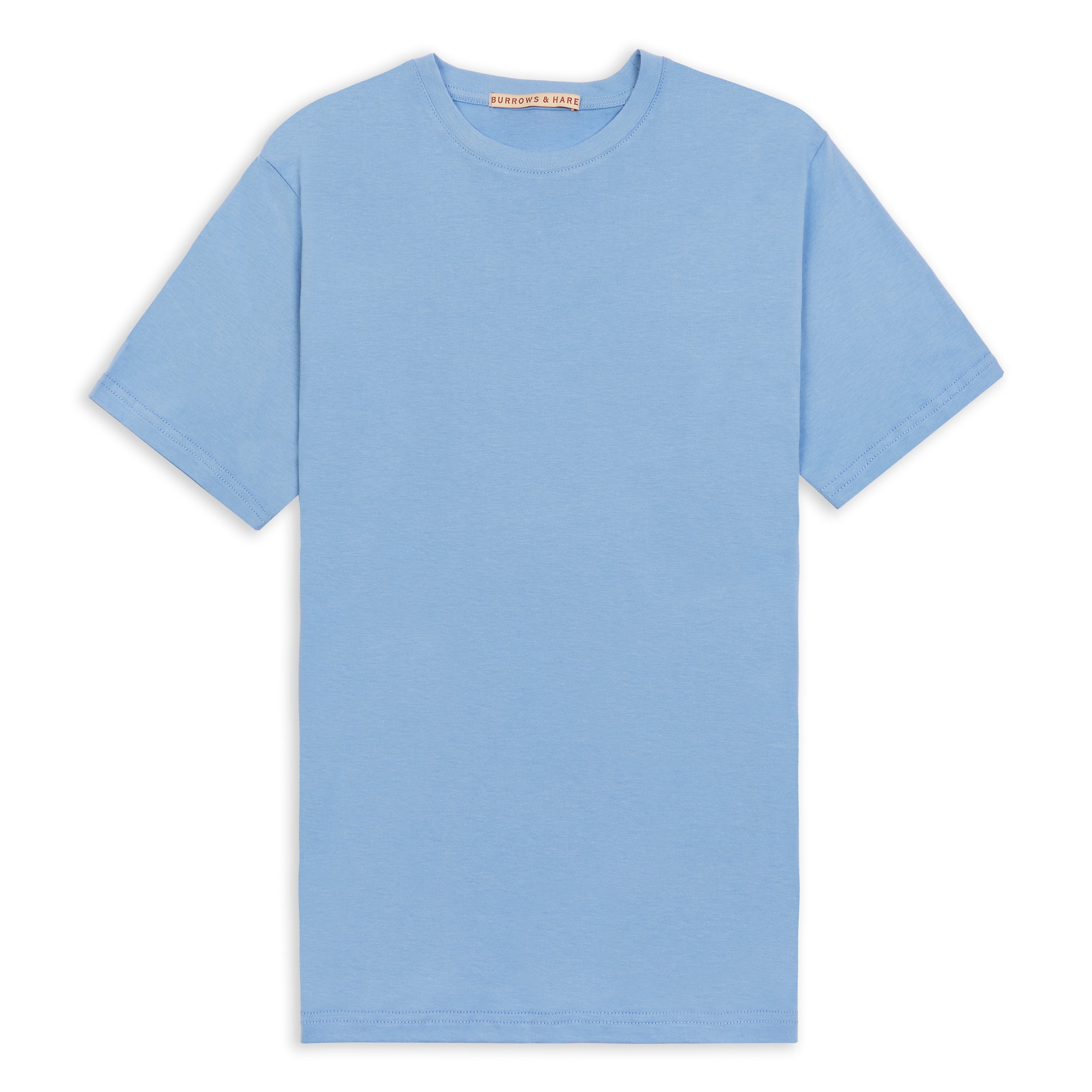 Burrows & Hare Organic Egyptian Cotton T-Shirt - Della Robbia Blue
