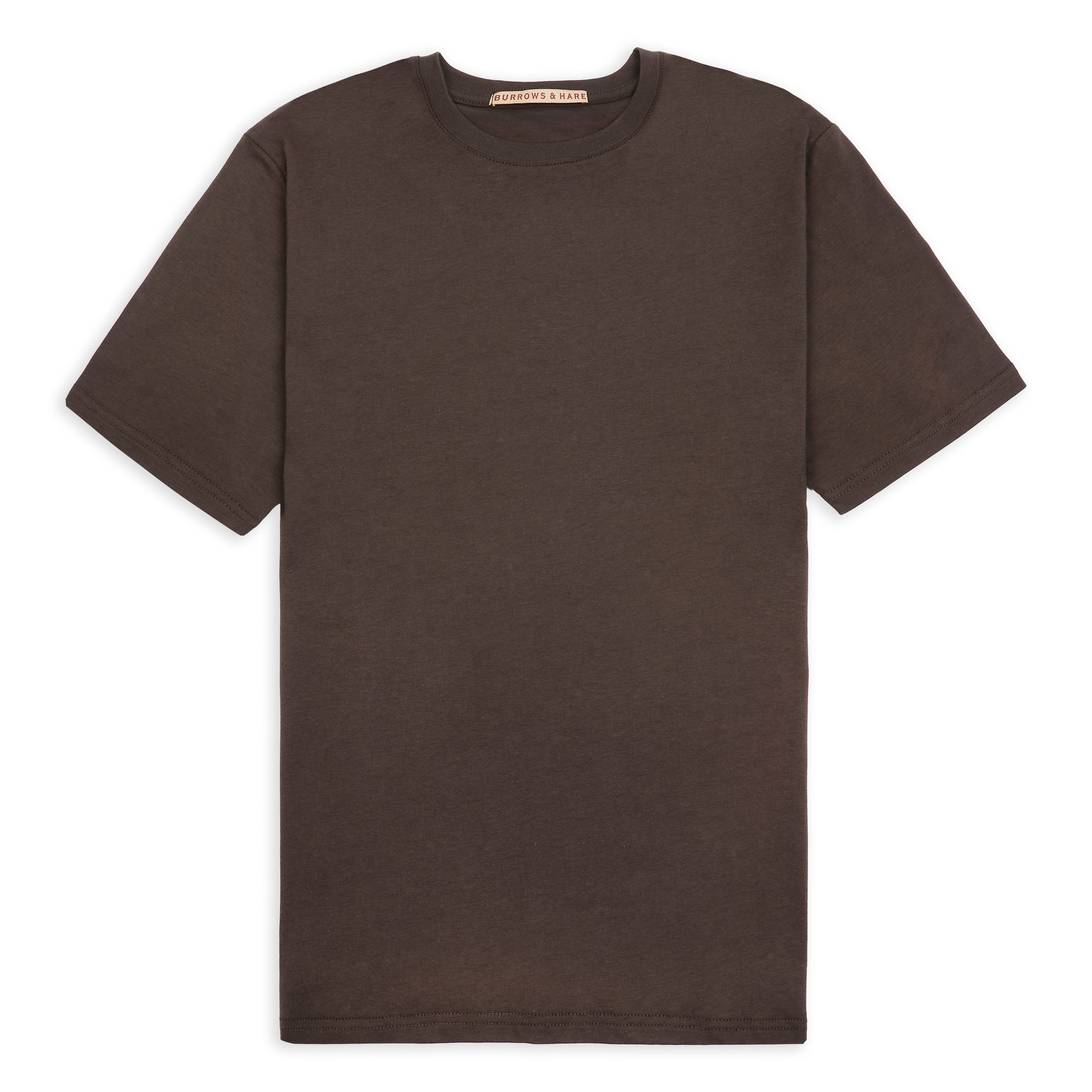 Burrows & Hare Organic Egyptian Cotton T-Shirt - Major Brown