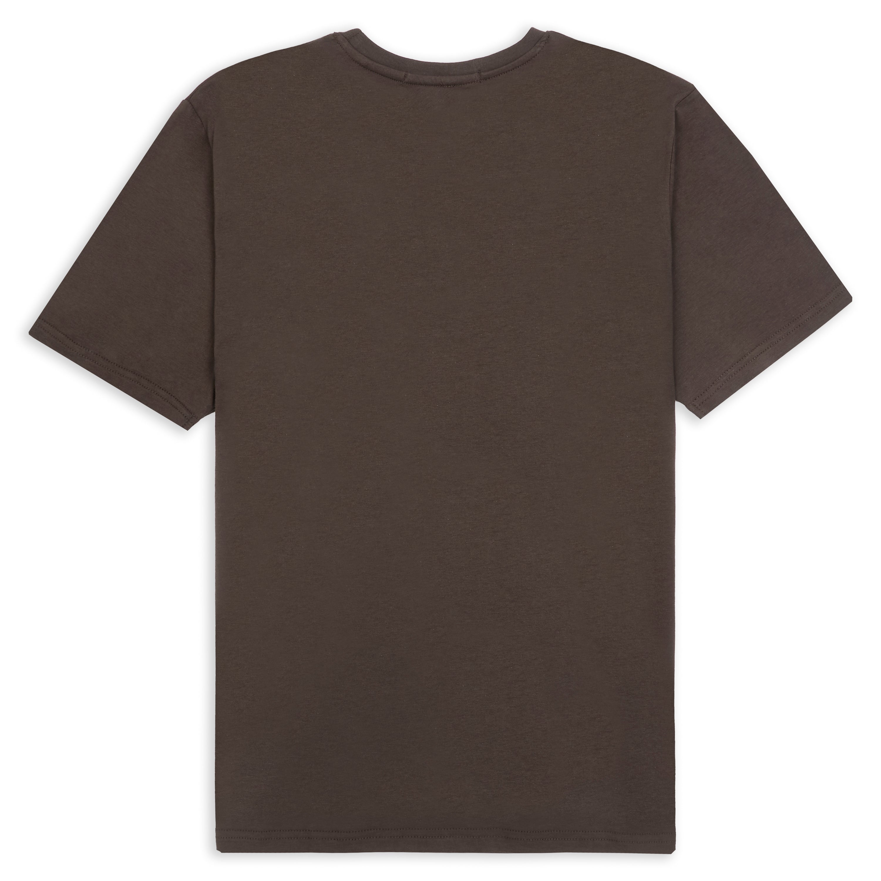 Burrows & Hare Organic Egyptian Cotton T-Shirt - Major Brown