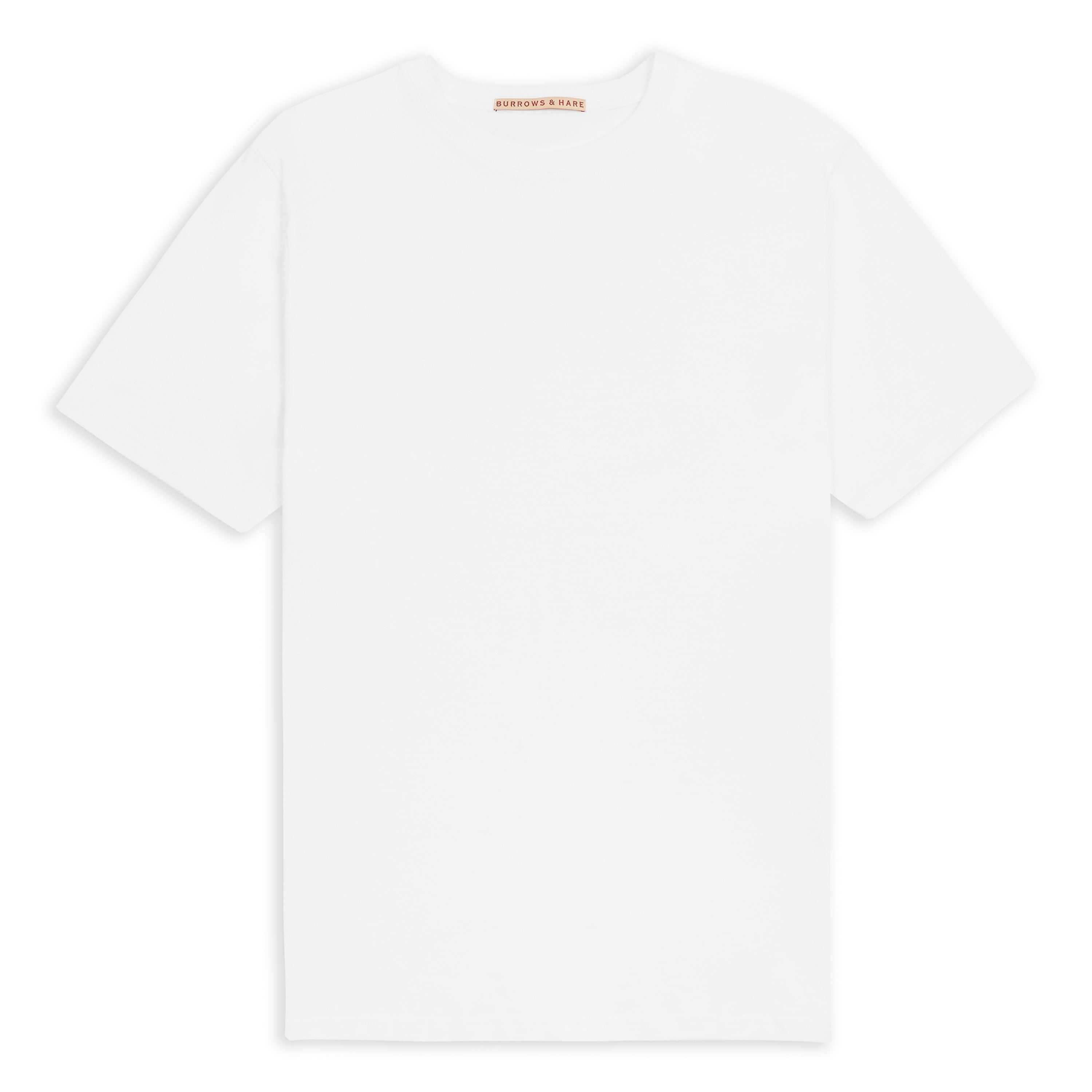 Burrows & Hare Organic Egyptian Cotton T-Shirt - White