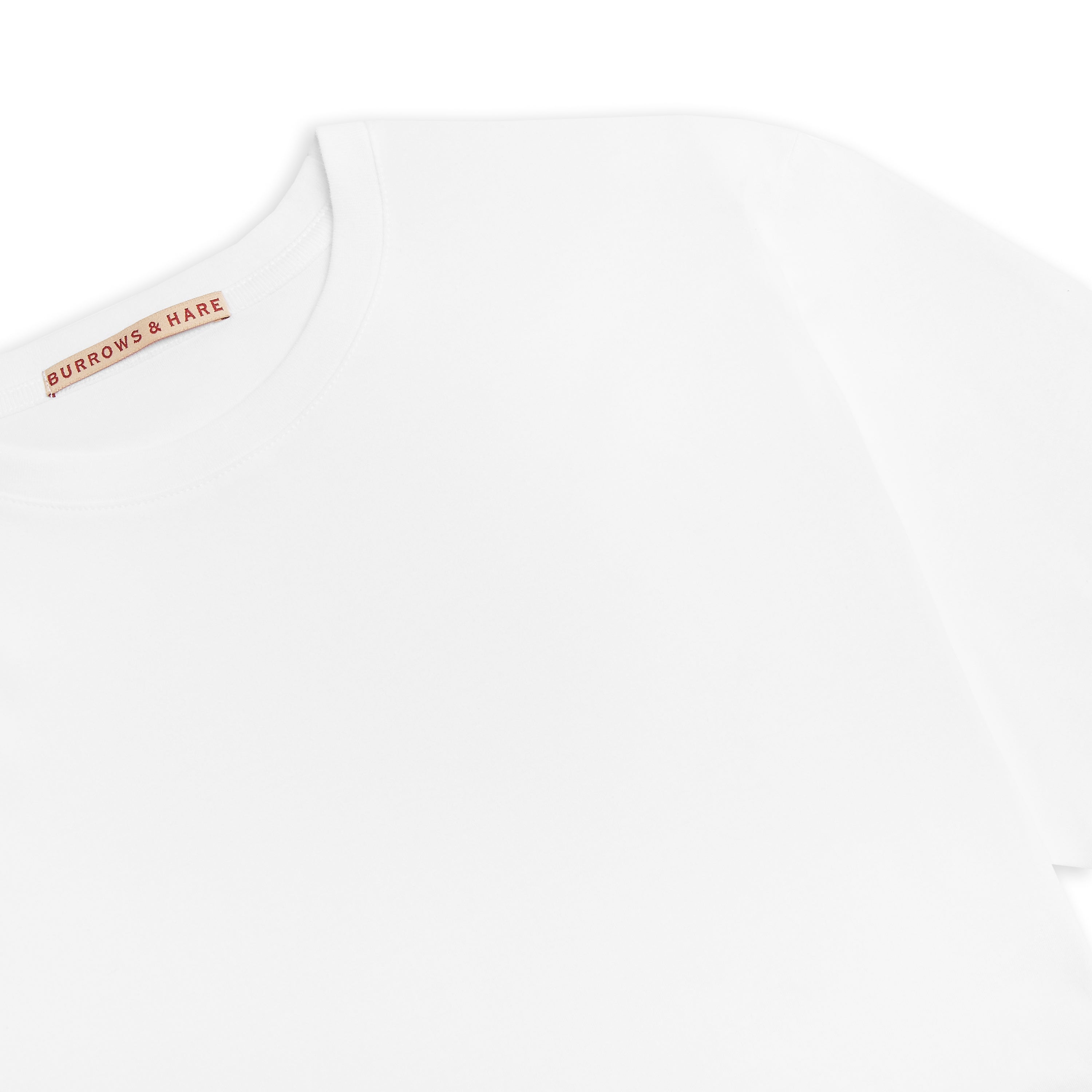 Burrows & Hare Organic Egyptian Cotton T-Shirt - White