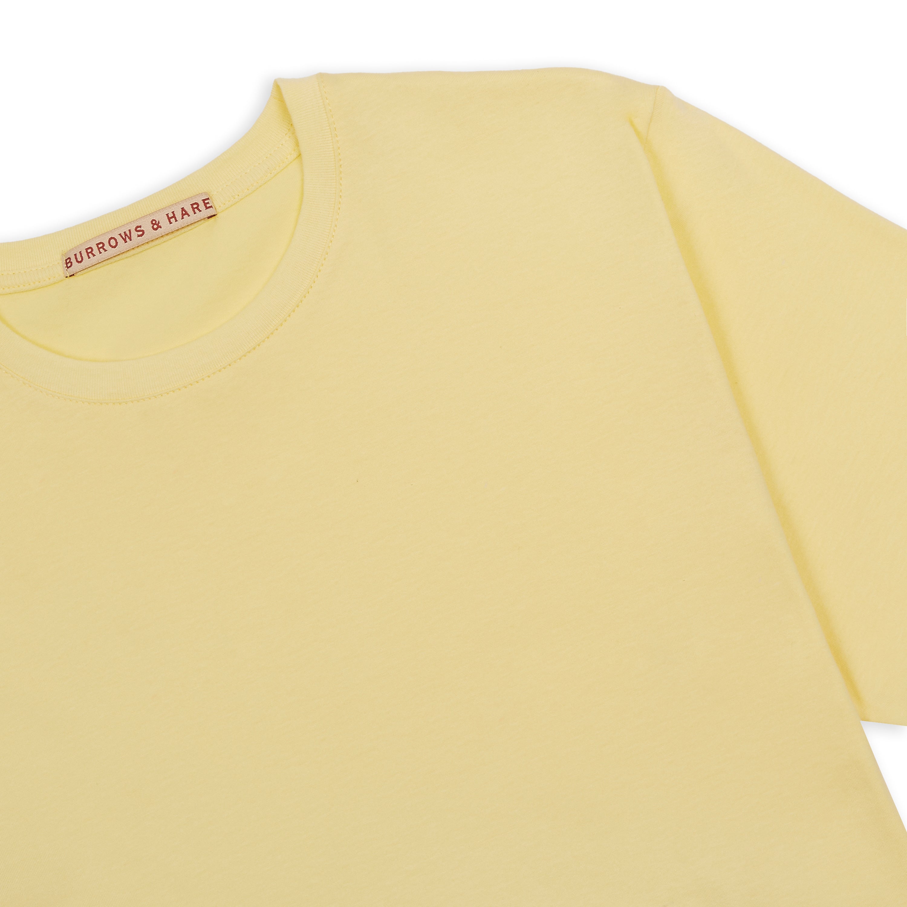 Burrows & Hare Organic Egyptian Cotton T-Shirt - Yellow