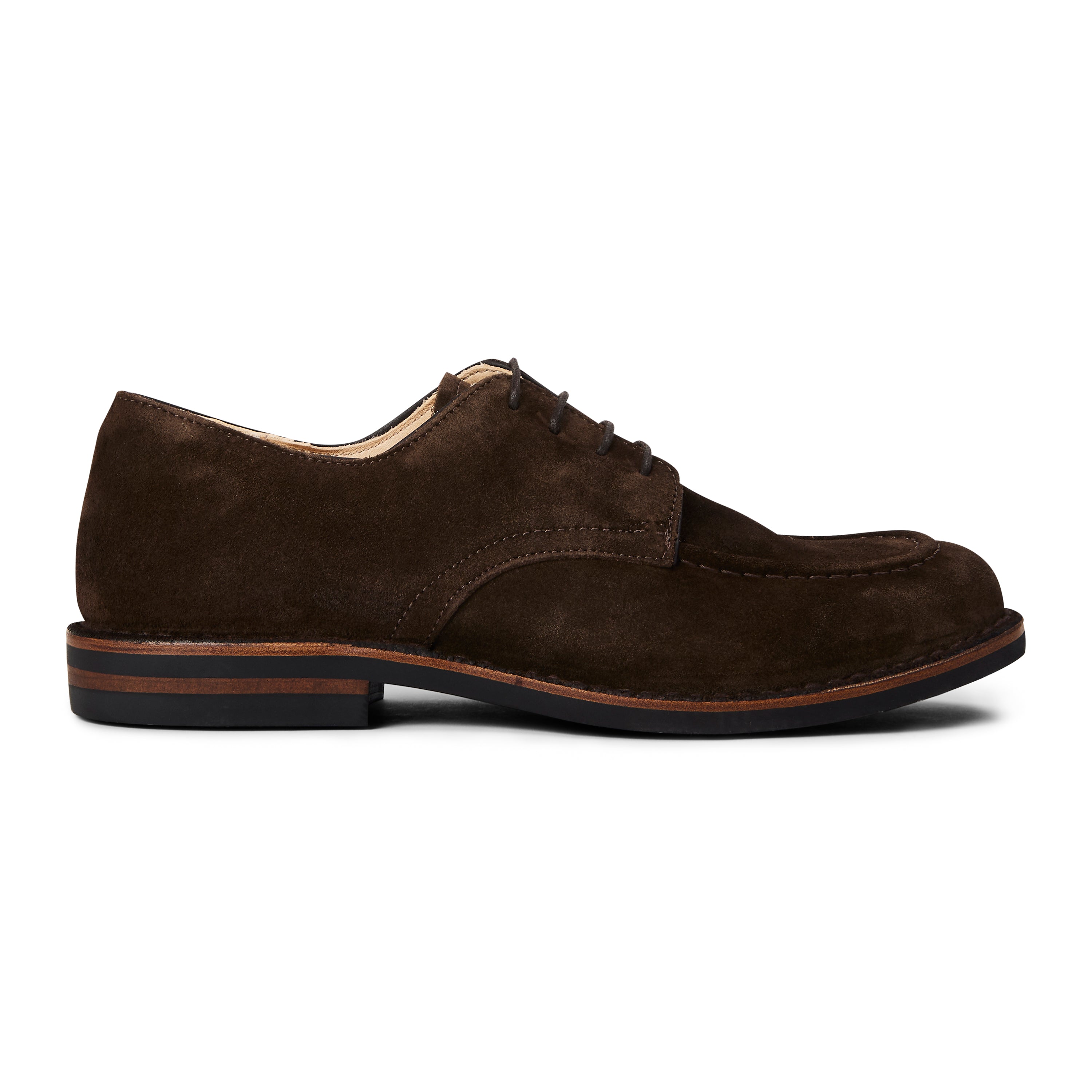 Carlflex Rubber - Dark Chestnut by Astorflex, featuring premium suede and Dainite rubber sole.
