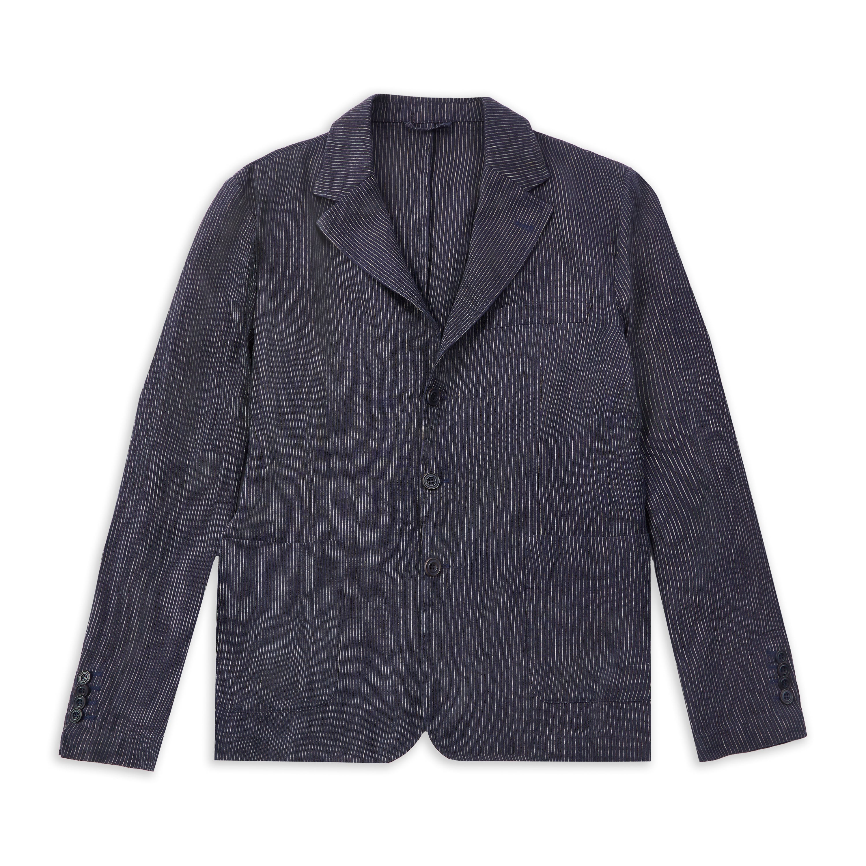 Burrows & Hare Blazer - Stripe Navy