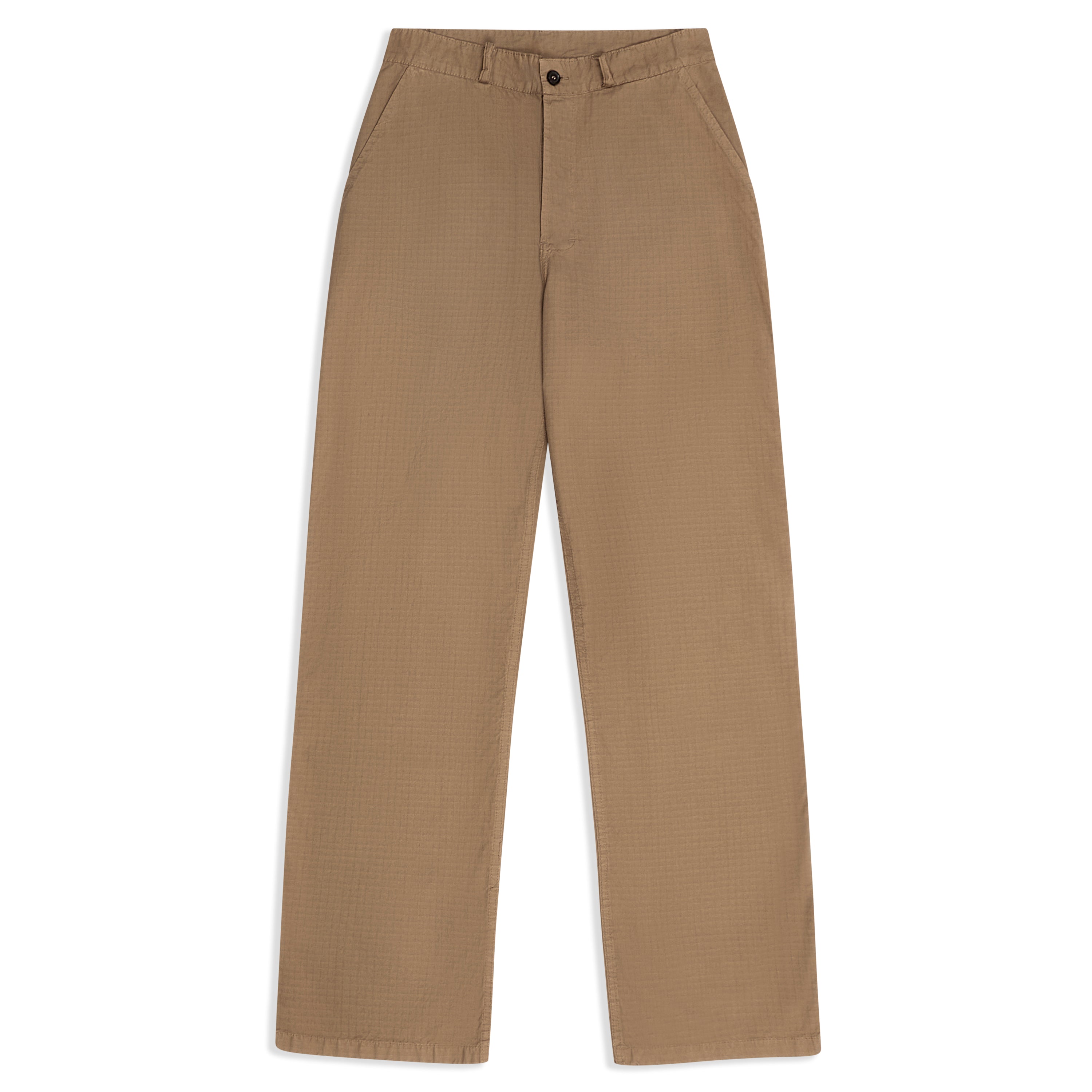 Organic Ripstop Wide Trousers - Desert