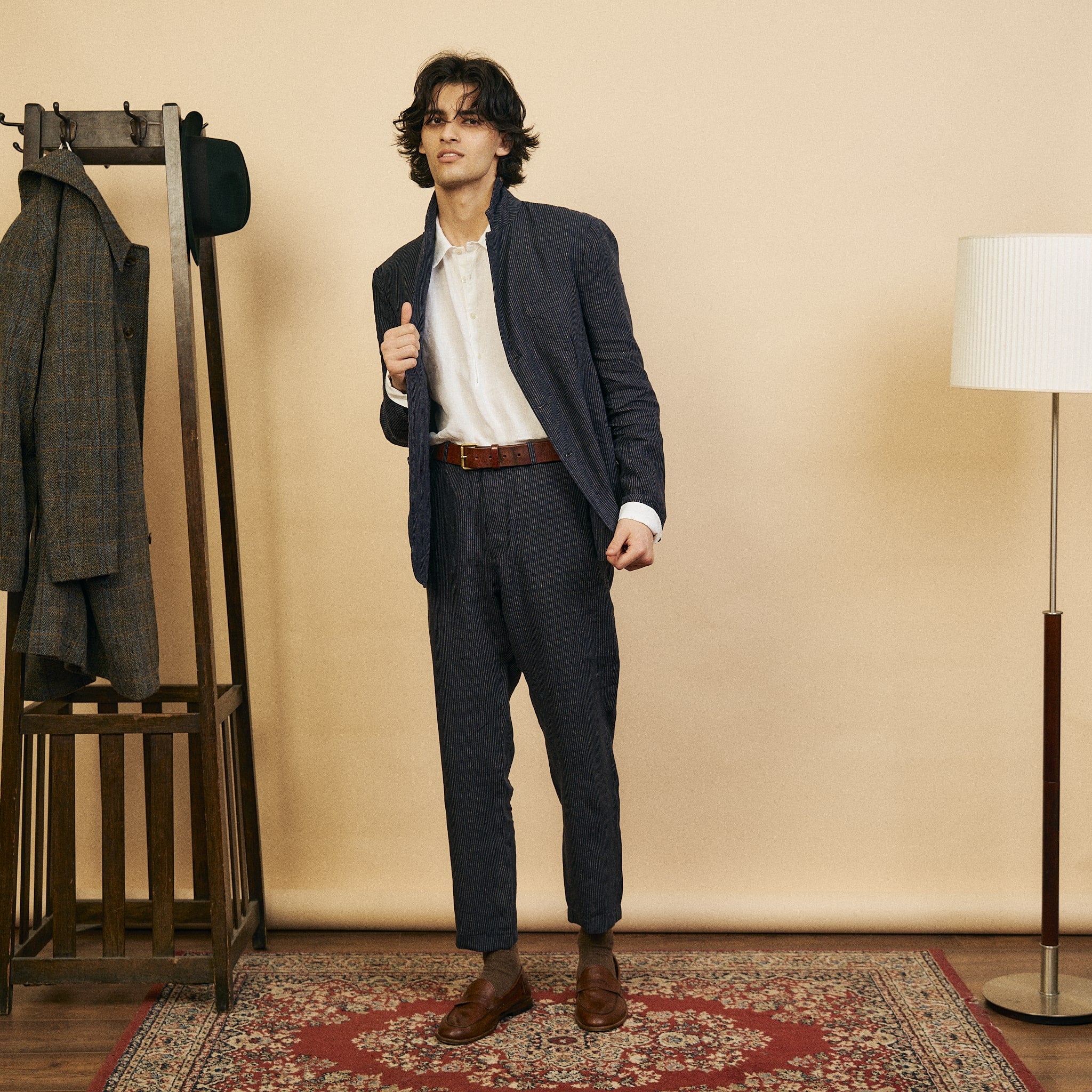 Burrows & Hare Blazer - Stripe Navy
