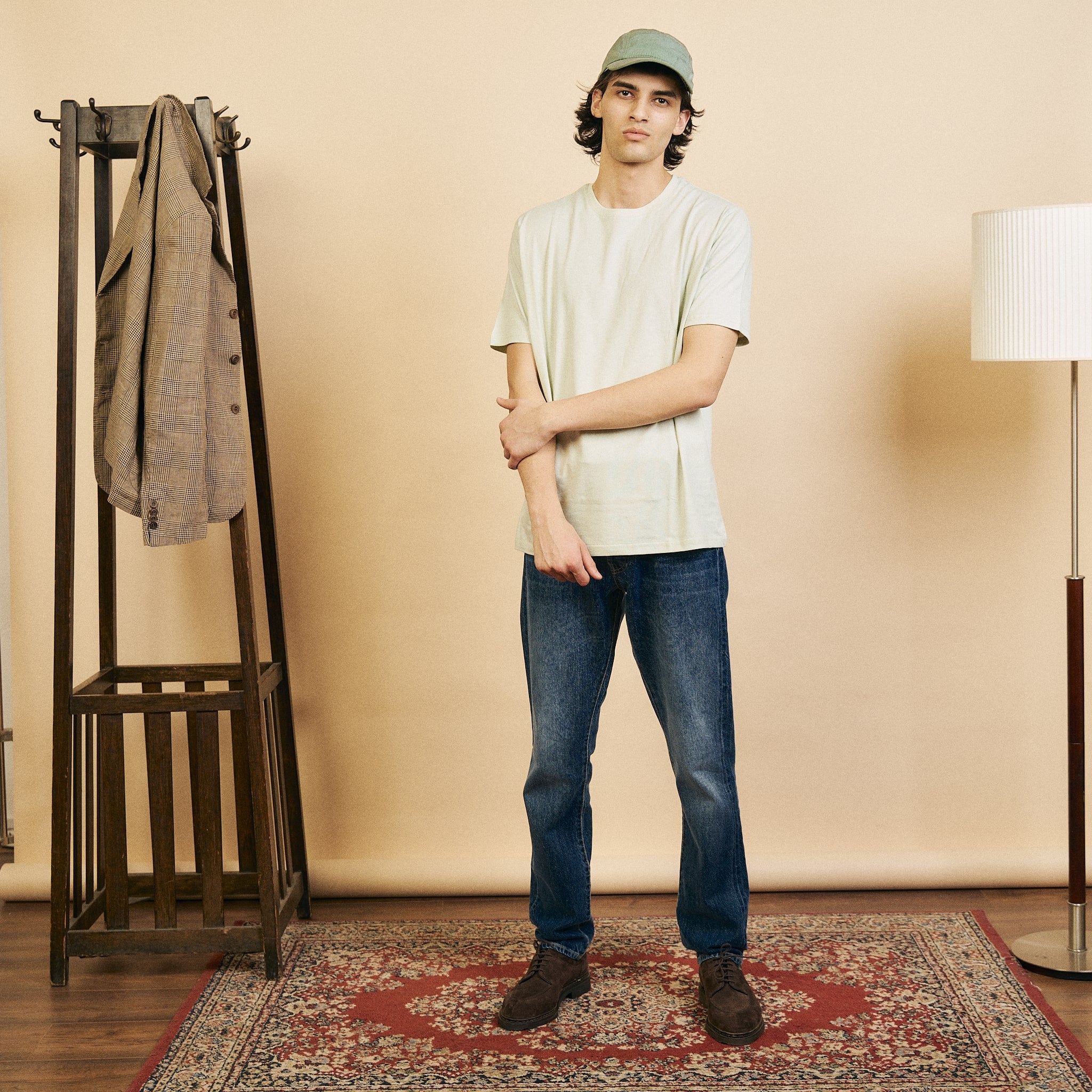 Burrows & Hare Organic Egyptian Cotton T-Shirt - Sage