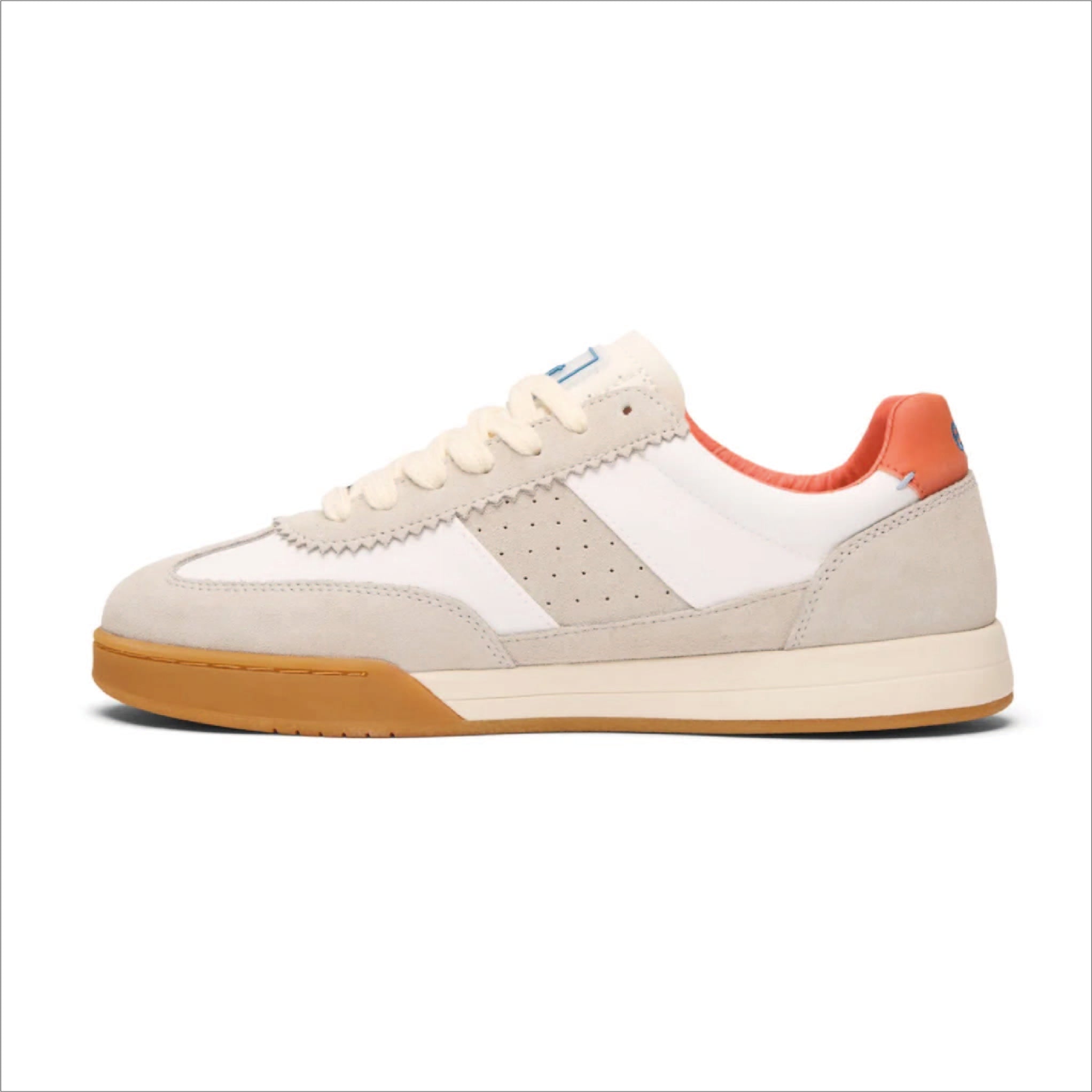 Diego by East Pacific Trade in Off White/Green/Orange — lateral side view