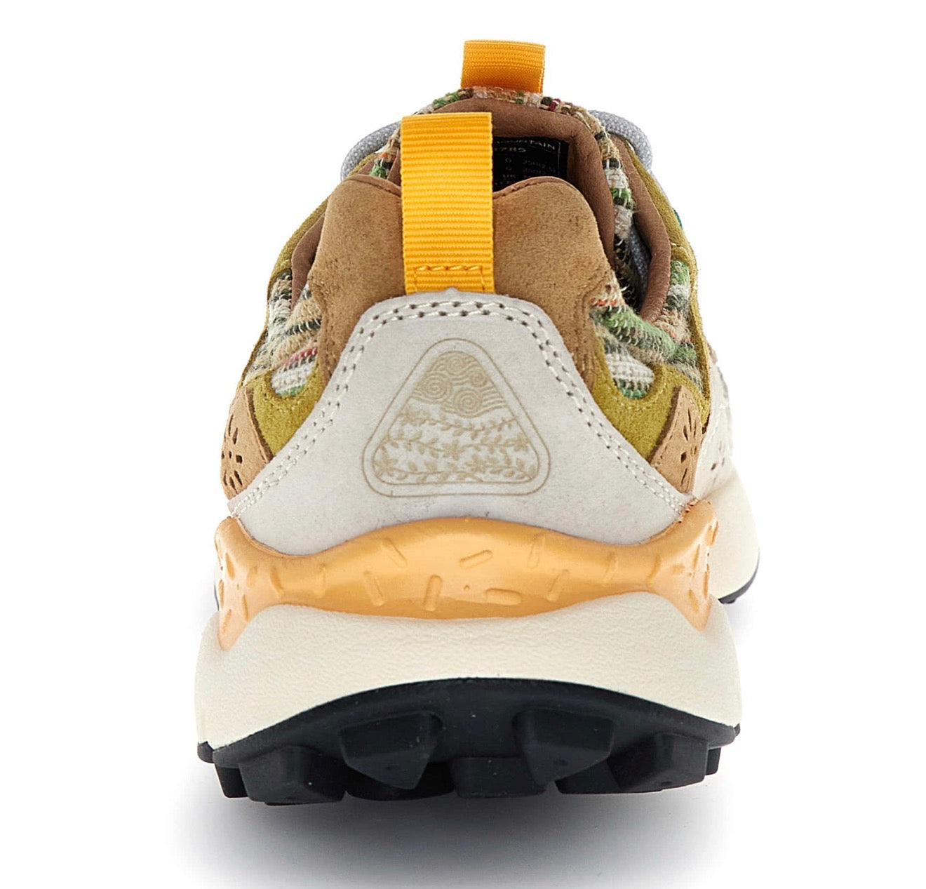 Yamano 3 Suede/Cotton Strip Military-Brown-Cream