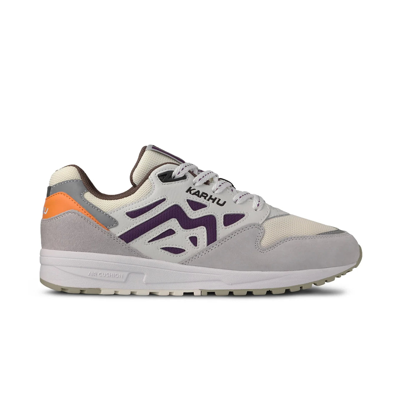 Karhu Legacy 96 Trainer in Dawn Blue and Imperial Purple, made from suede and leather.