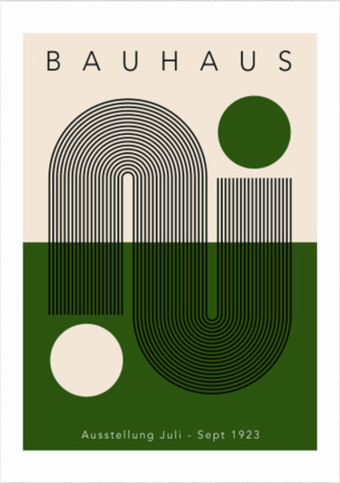 Green Geometric Bauhaus
