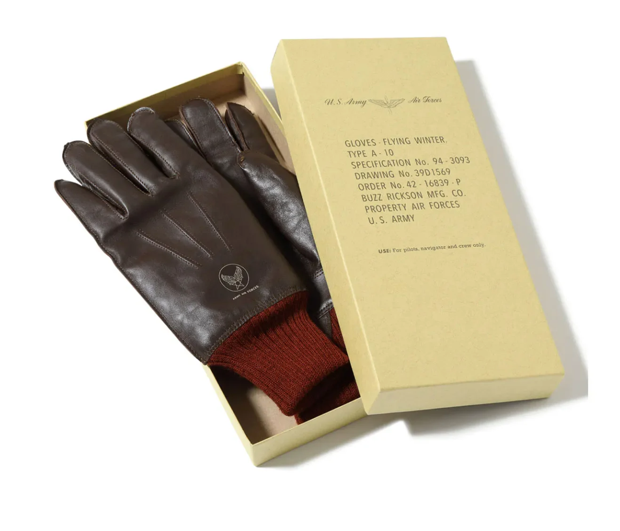 Type A-10 Glove - S/Brown x Red Rib