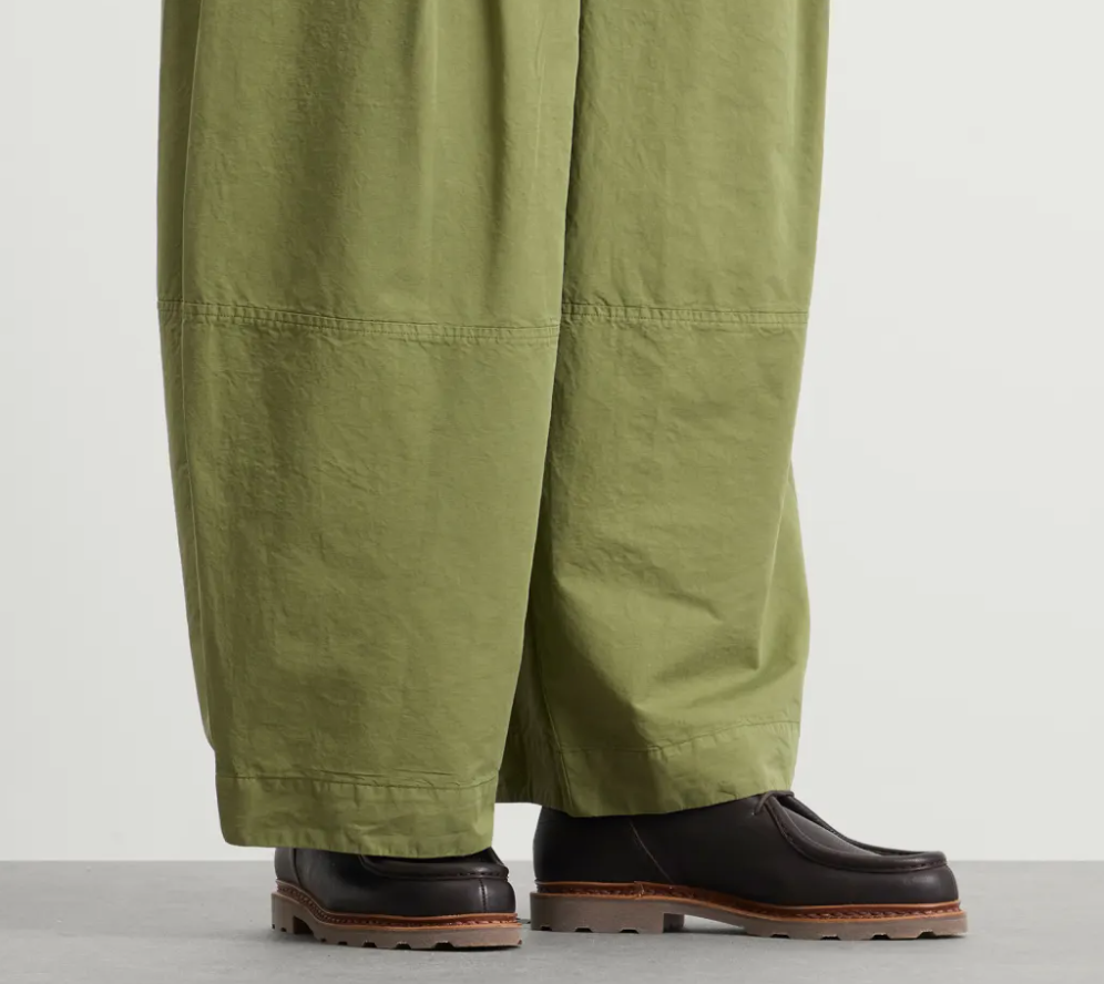 Interior view of leather lining in the Michael Marche Noix Cerf Marron shoes by Paraboot.