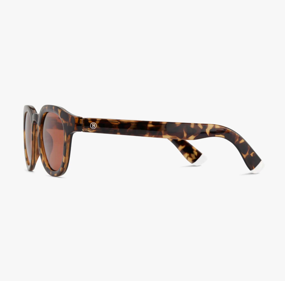 Front-facing image of the Andy Glossy - Tortoise Sun sunglasses by Barner.