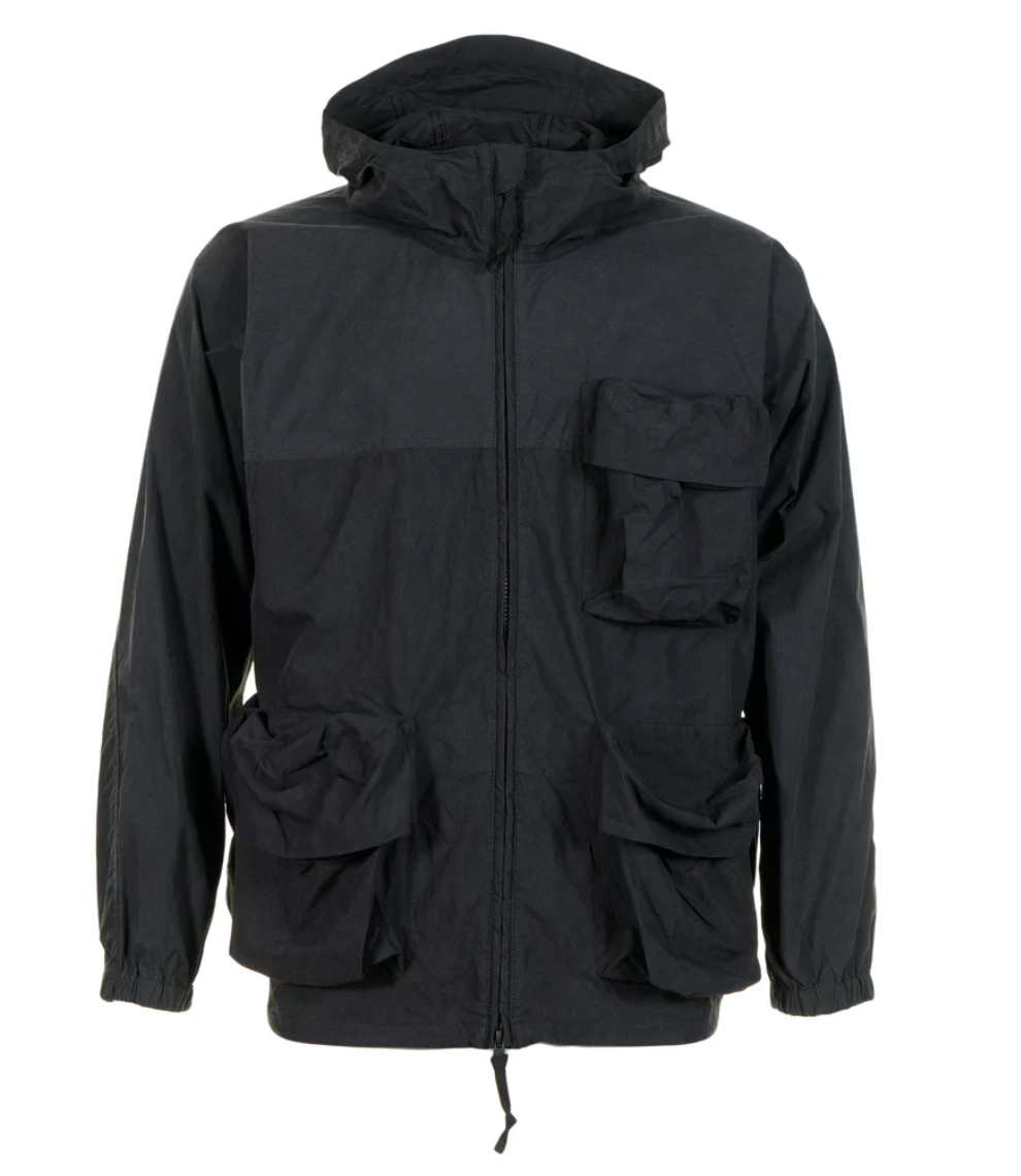 Snow Peak Indigo C/N Parka - Black in Black — view 2 of 5 | Burrows & Hare