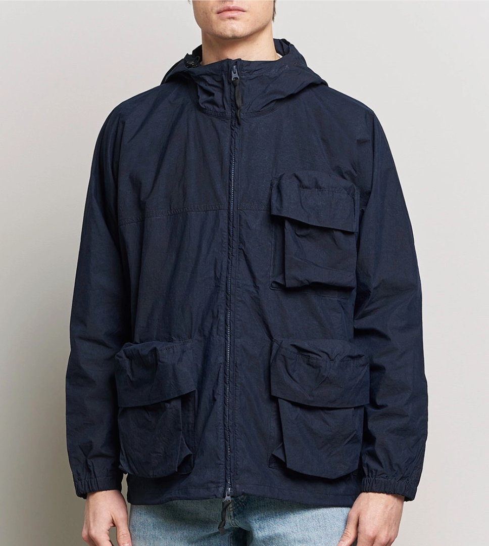 Snow Peak Indigo C/N Parka - Indigo in Indigo — view 3 of 6 | Burrows & Hare