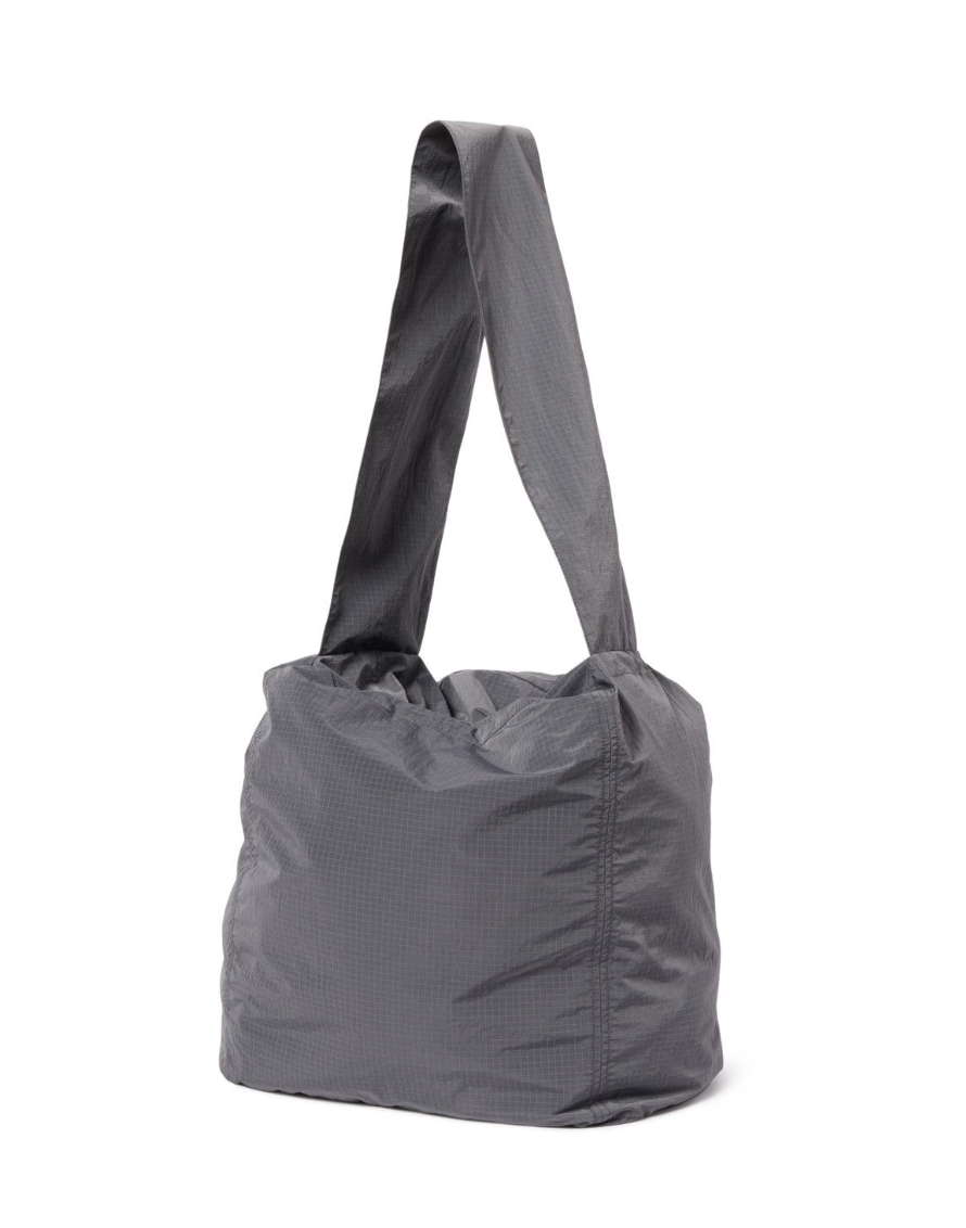 Snow Peak Ripstop Wrap Cross Bag - Charcoal in Charcoal — view 2 of 3 | Burrows & Hare