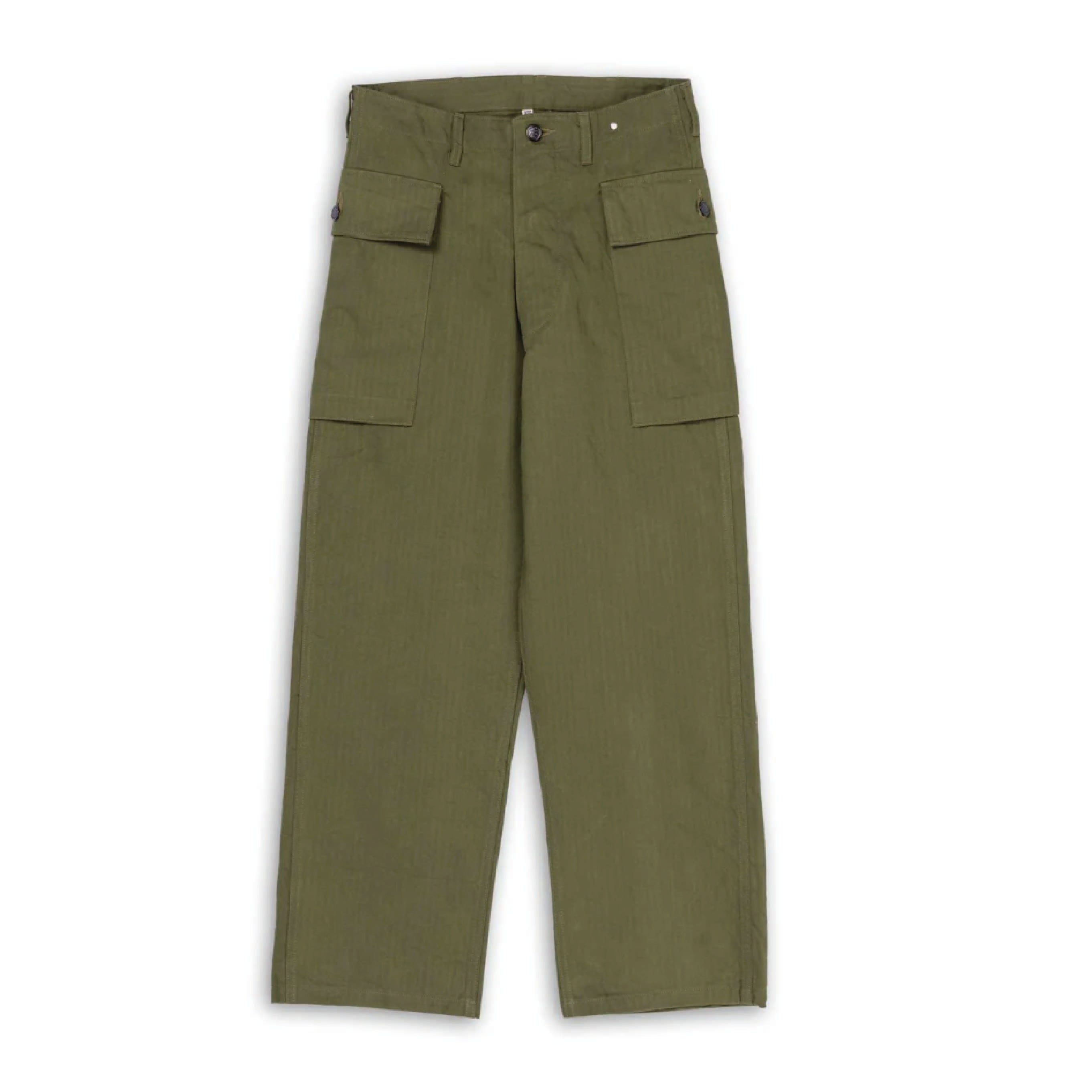 Trousers Herringbone Twill Special - Olive