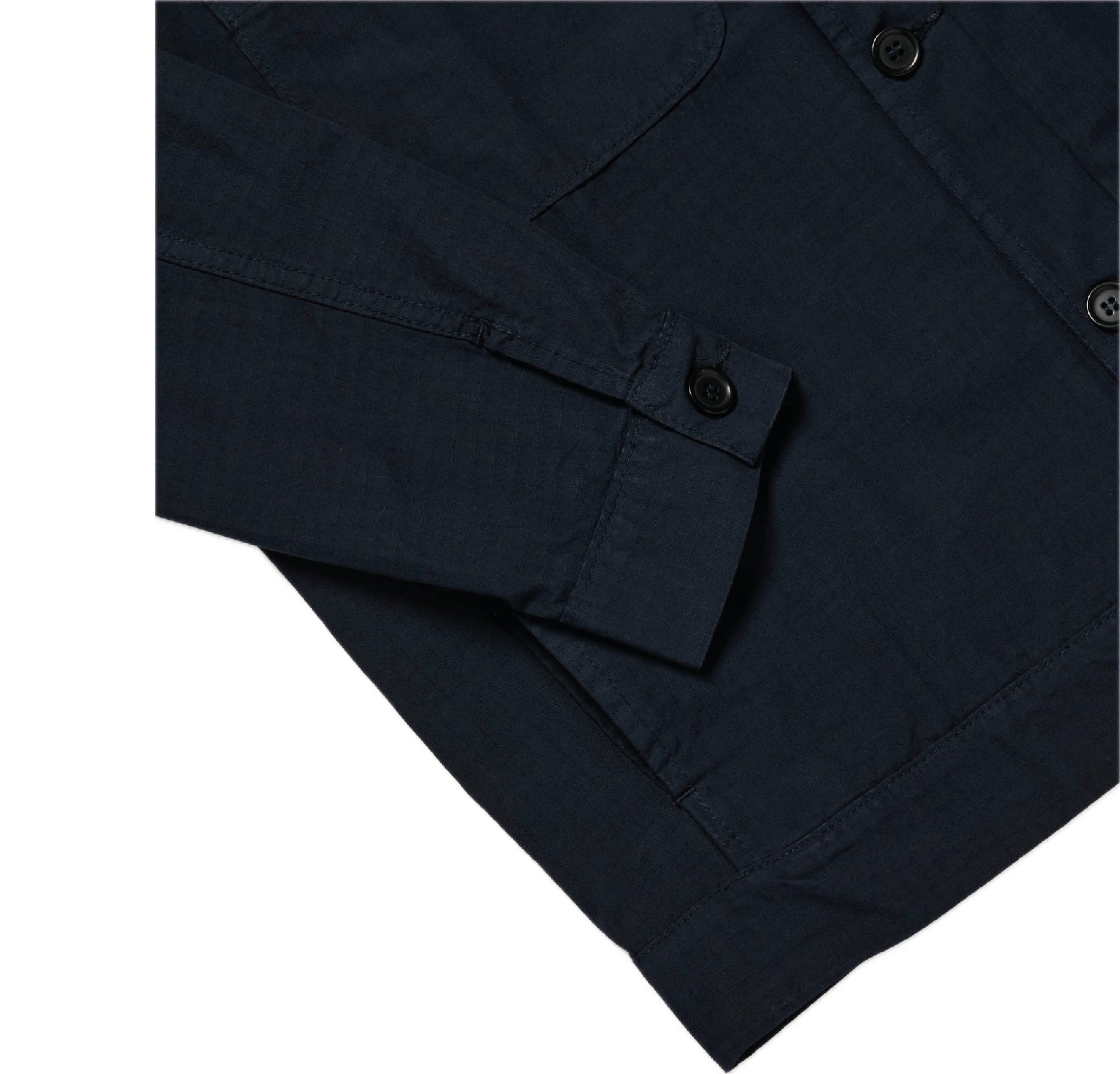 Organic Ripstop Weaved Bomber Jacket - Navy