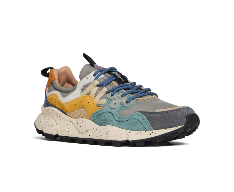 Yamano 3 Suede/Nylon Grey-Petrol-Zucca
