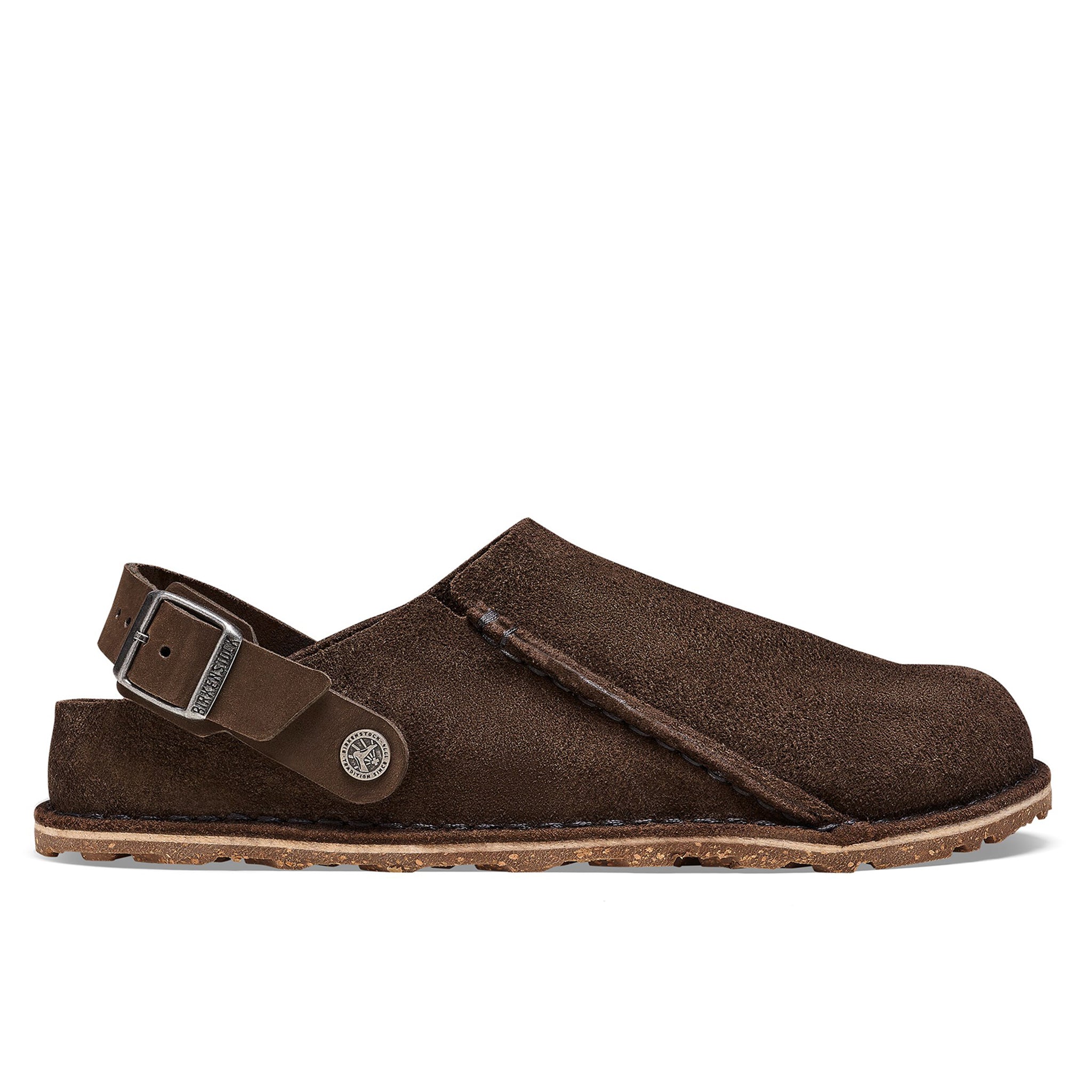 Lutry Premium Suede Leather Clogs - Espresso