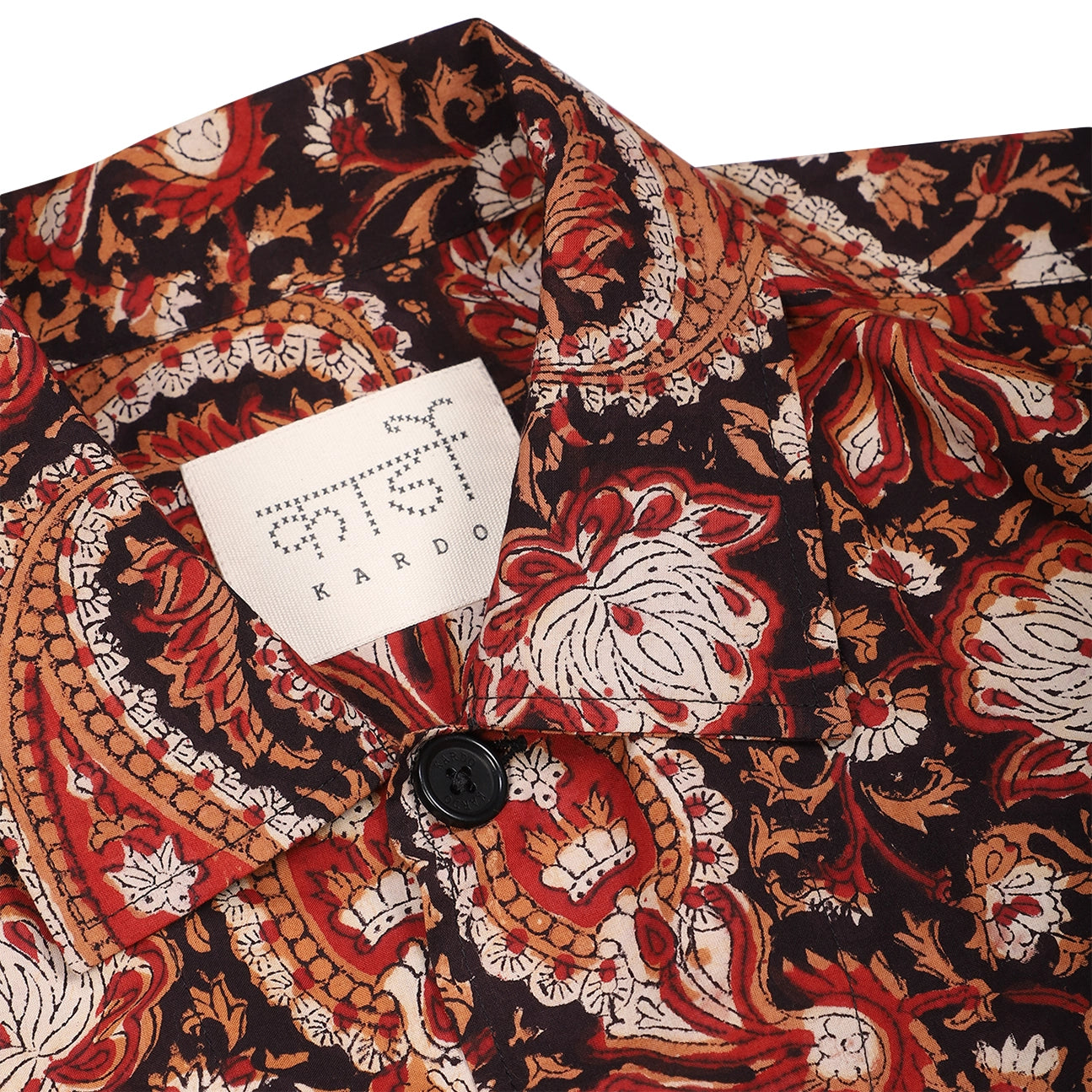 Jacket - Block Print Red