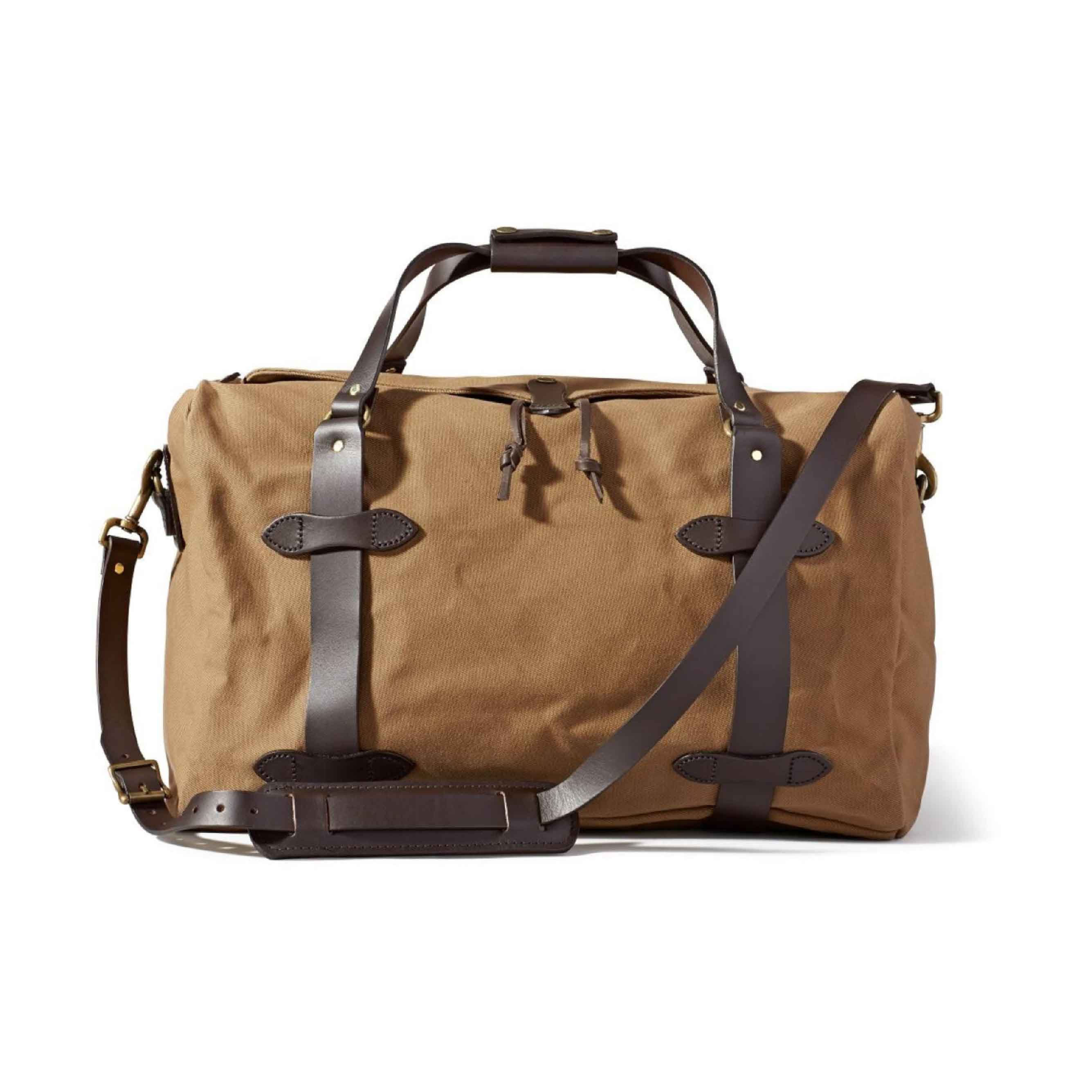Tin Cloth Medium Duffle Bag - Dark Tan