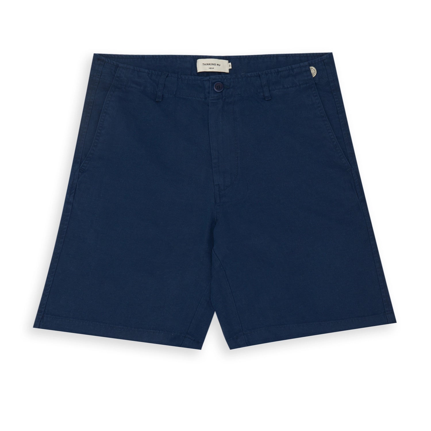 Thinking Mu Alex Shorts - Night Blue | Burrows & Hare