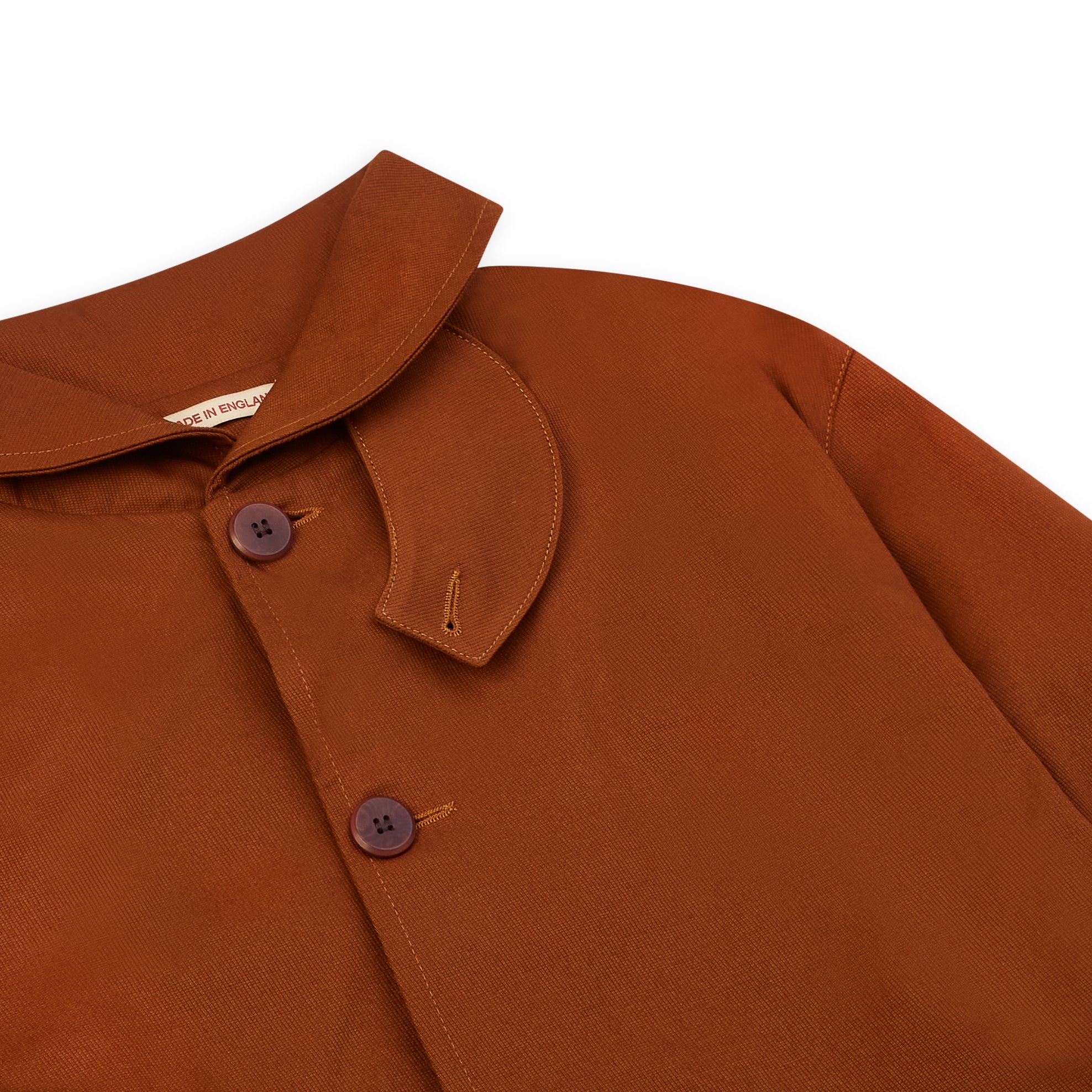 Collar Jacket - Rust