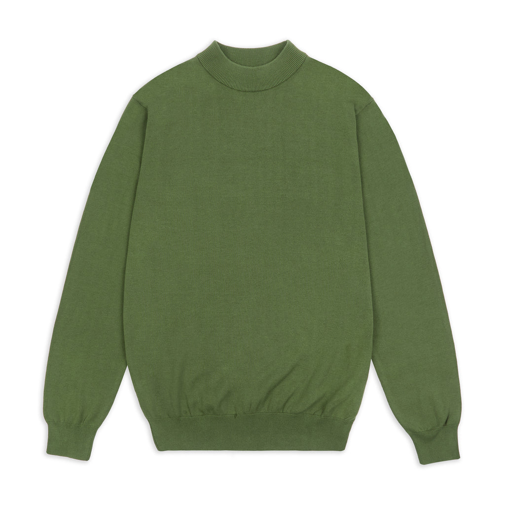 Lime green shop mock turtleneck