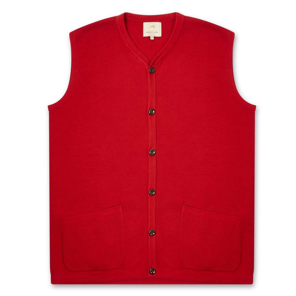 Burrows & Hare Gilet - Red