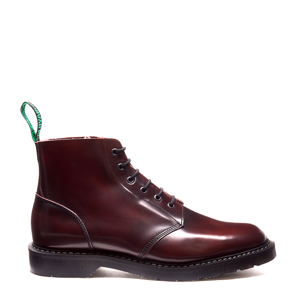 Solovair monkey hot sale boots burgundy