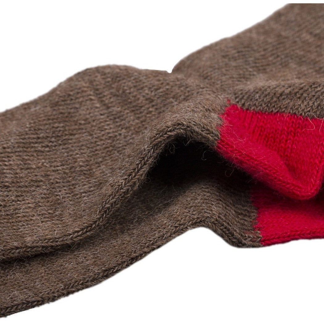 Burrows & Hare Alpaca Socks - Brown - Burrows and Hare
