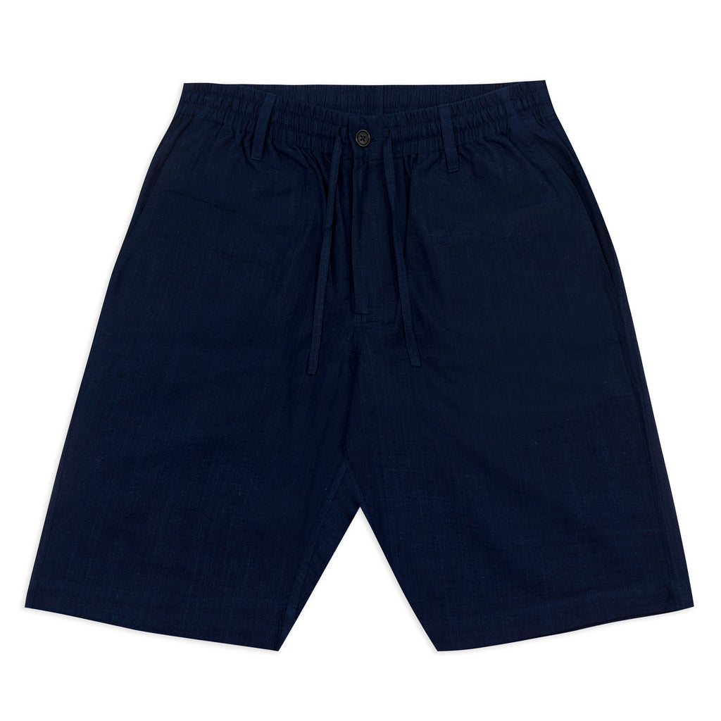 Kardo Sid Drawstring Shorts - Indigo – Burrows & Hare