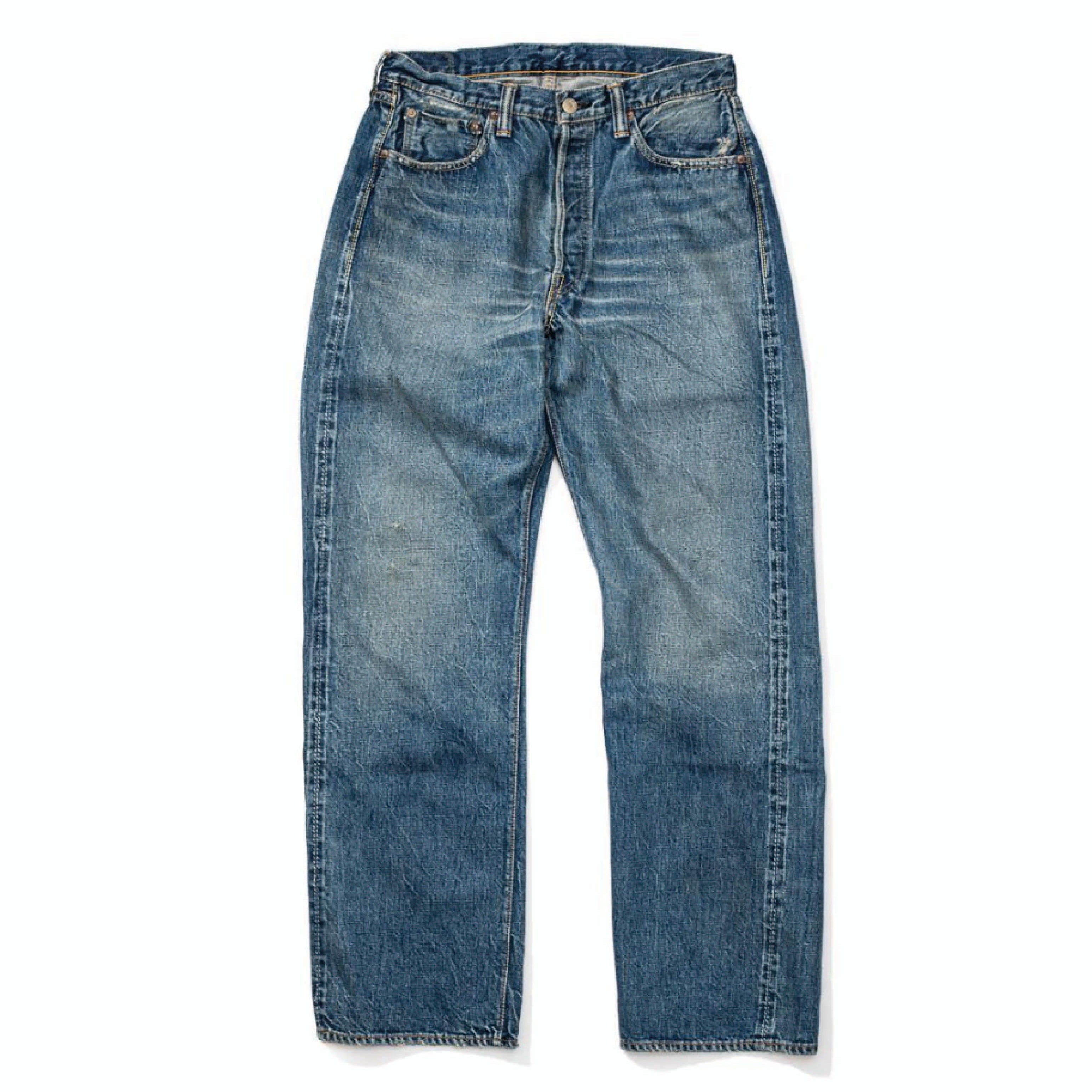 0105 13.7oz Wide Straight Jean - 'Dartford' Wash