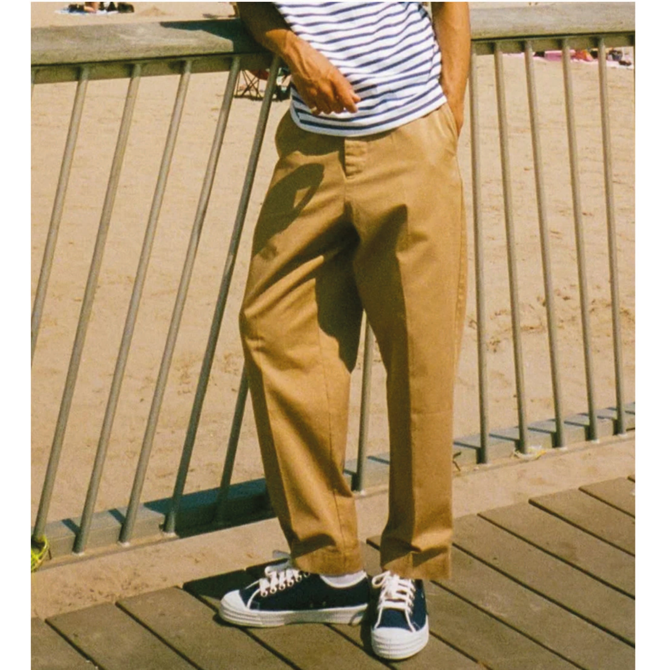 1920's Cotton Twill Worker Chino - Khaki