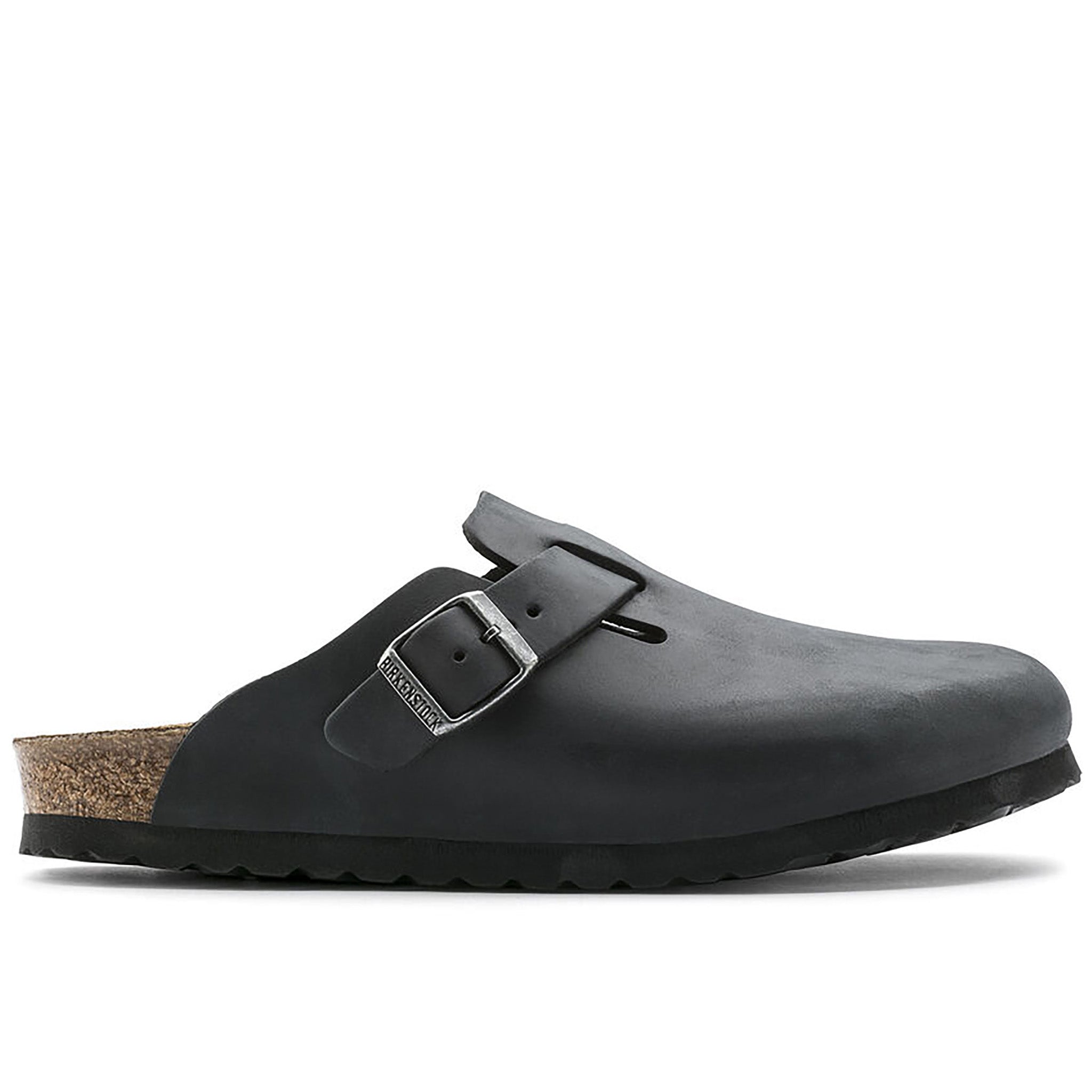 BIRKENSTOCK Boston Clogs - Oiled Leather Black