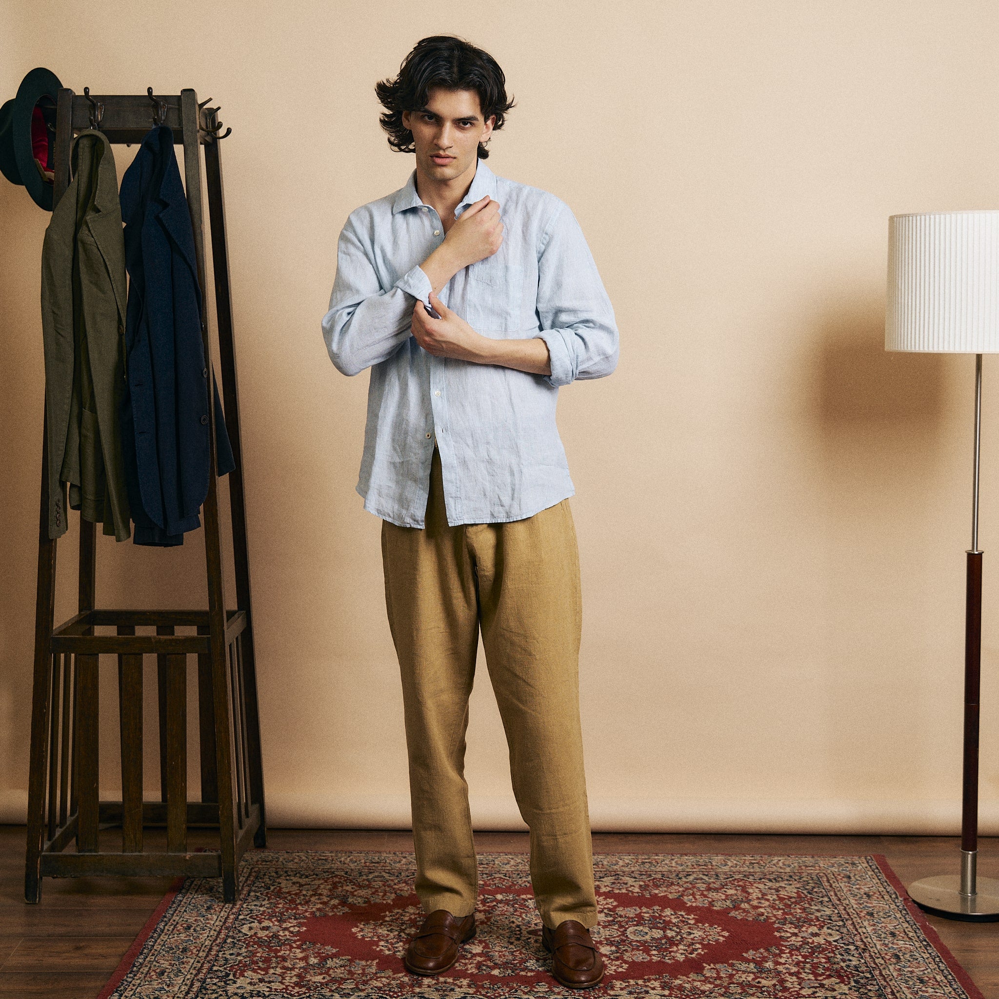 Linen Hythe Shirt - Sky 