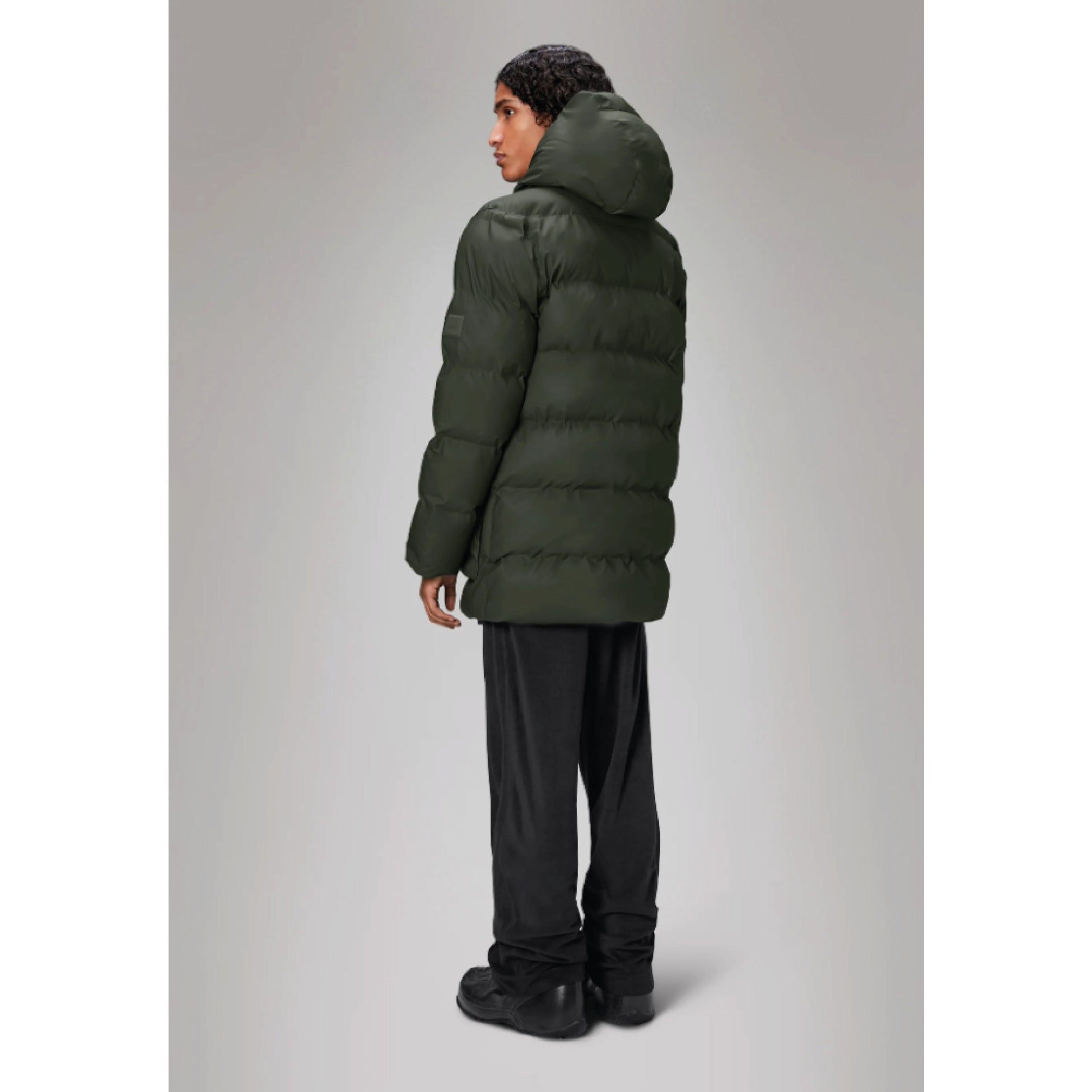 Alta Long Puffer Jacket - Green
