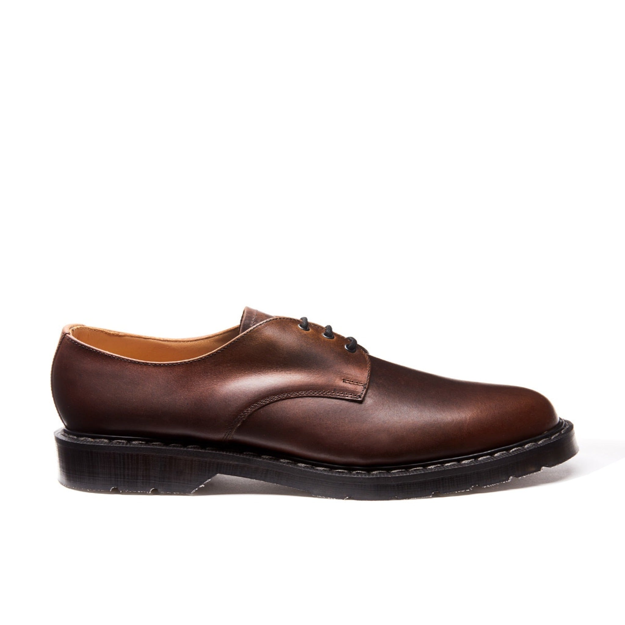 Solovair Gibson Shoe - Brown Gaucho Crazy Horse Greasy Solovair Original Sole Smoke