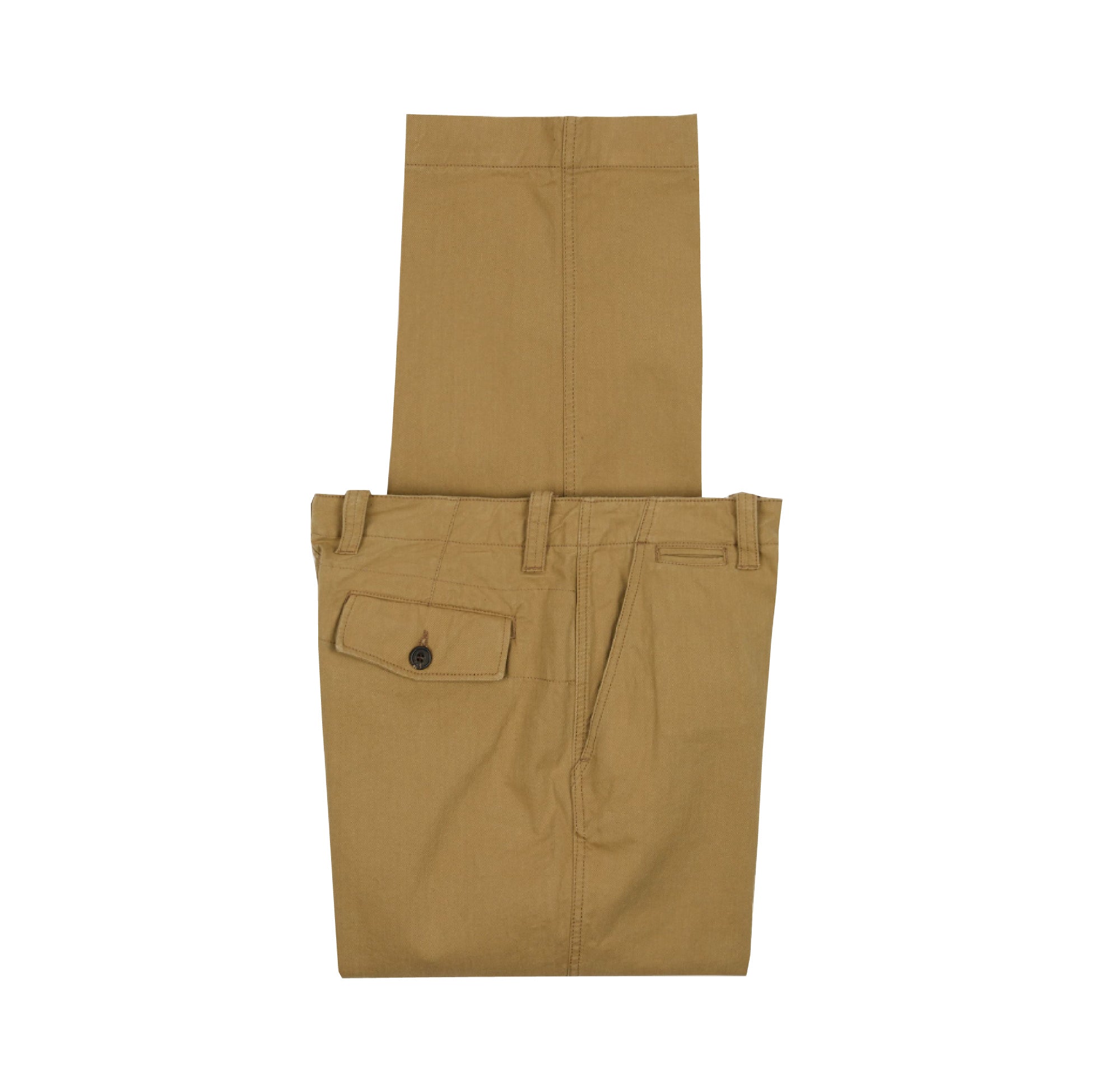 Beige Cotton Officer’s Chino