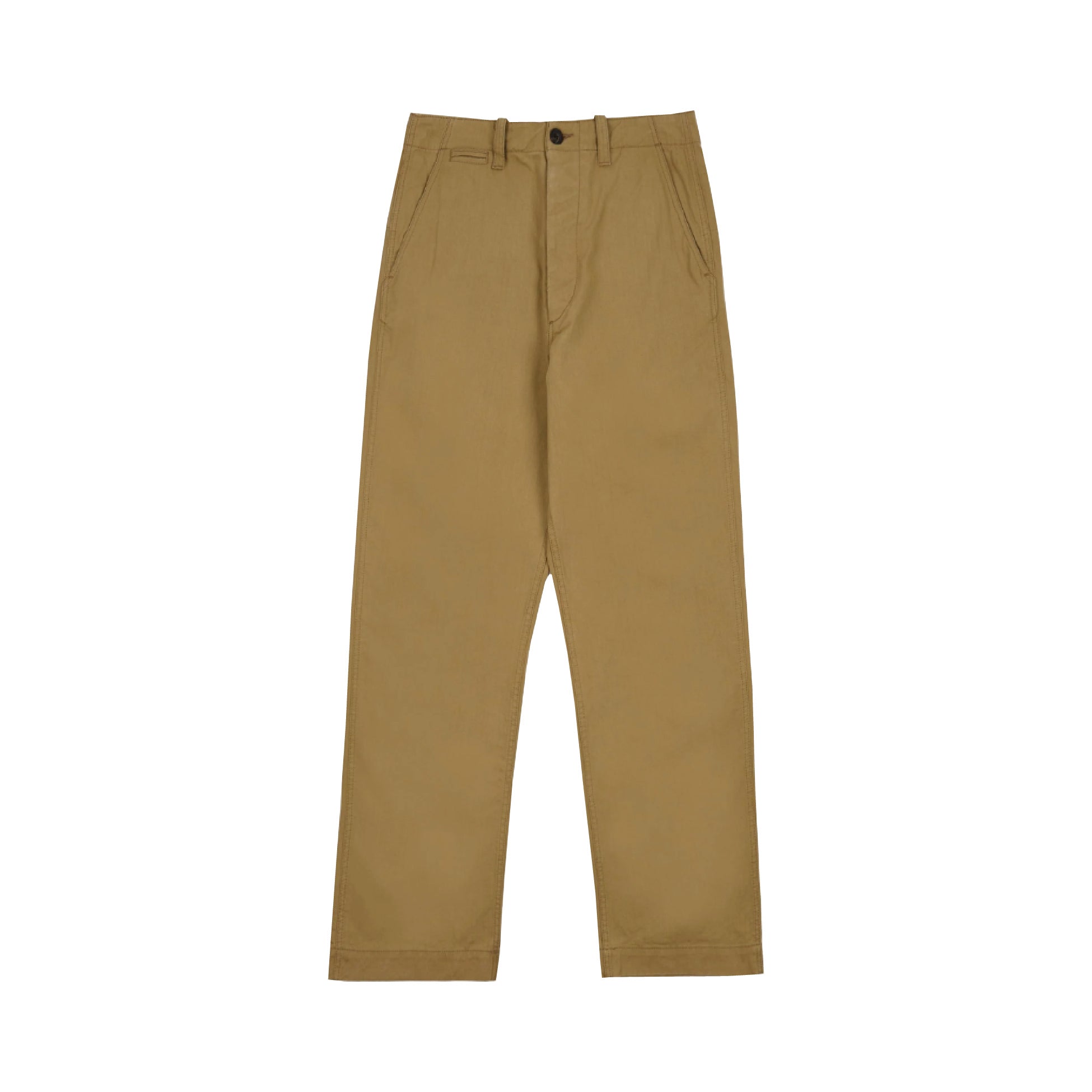 Beige Cotton Officer’s Chino