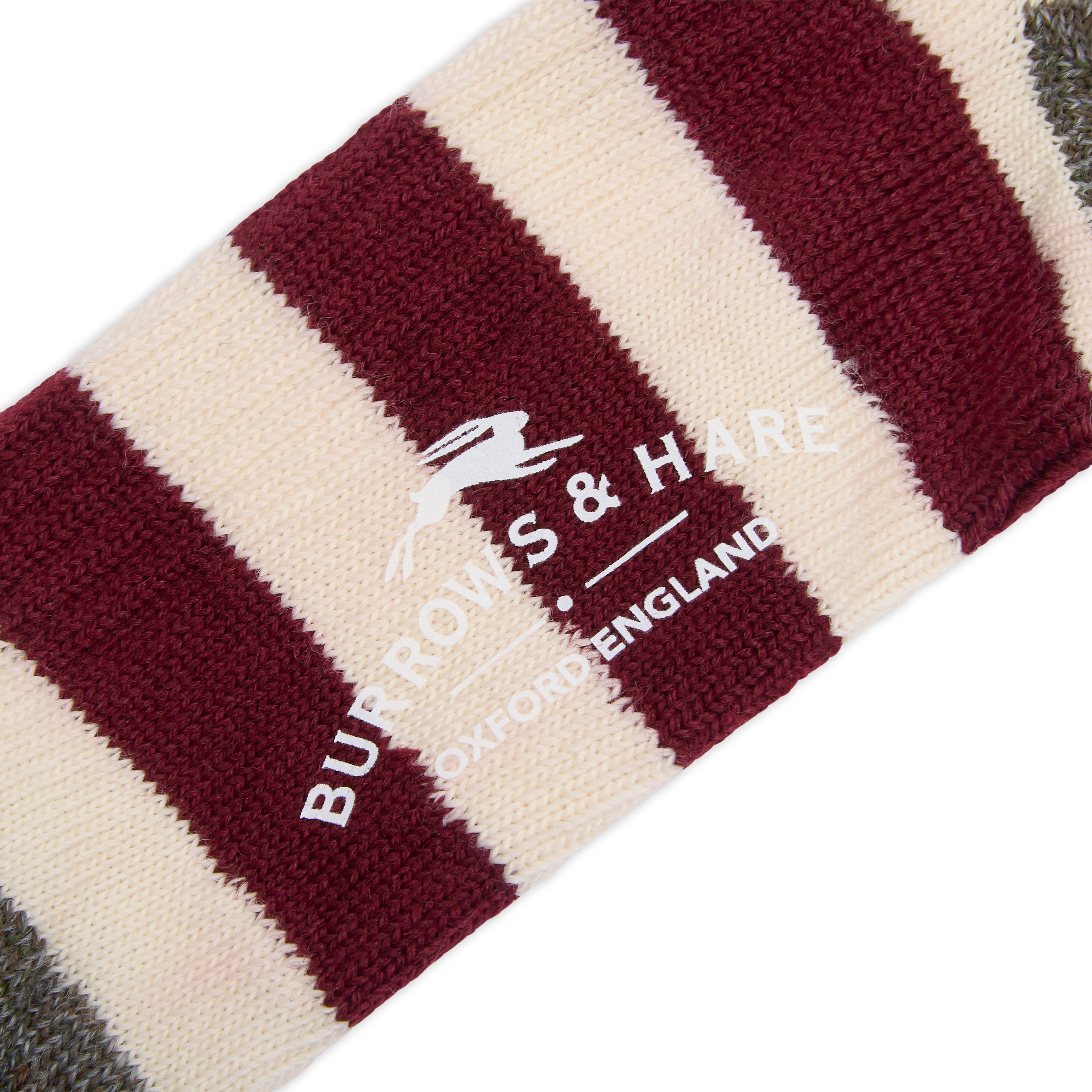 Hoops Socks - Burgundy