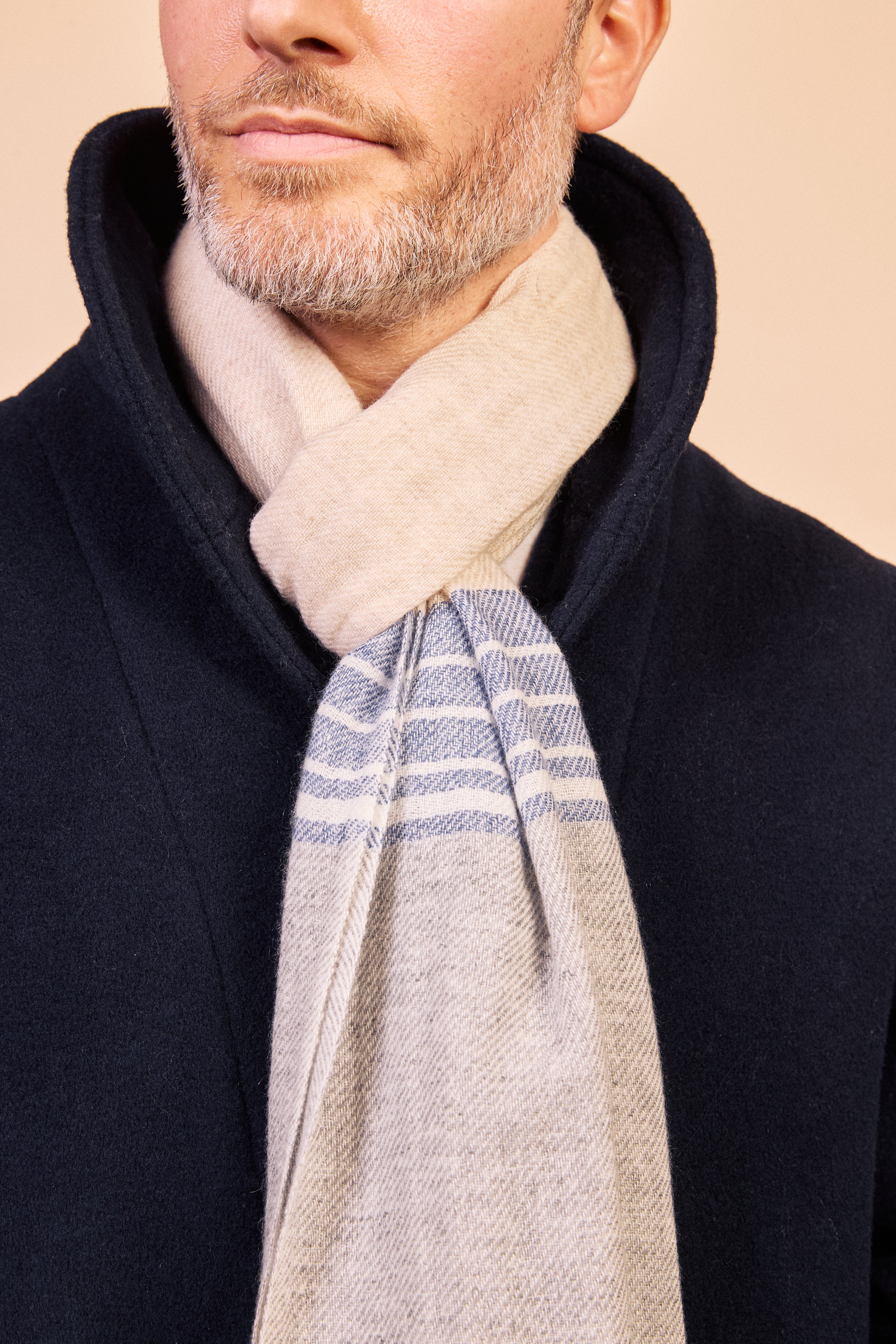 Cashmere & Merino Wool Scarf - Beige