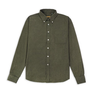 Burrows & Hare Craft Houndstooth Button-down Shirt - Green